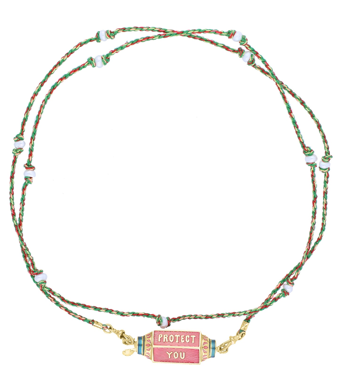 Collier Locket Eye Will Multi et Mauli Rasta