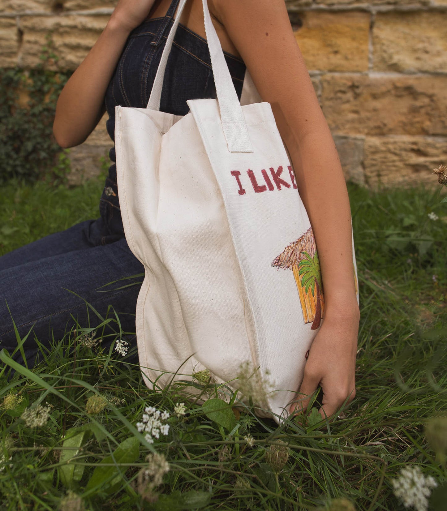 Tote bag I Like Big Huts