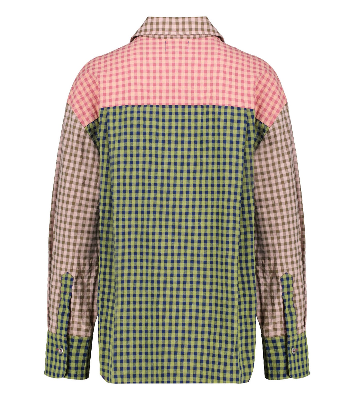 Chemise Ibisco Rayures Vert et Rose