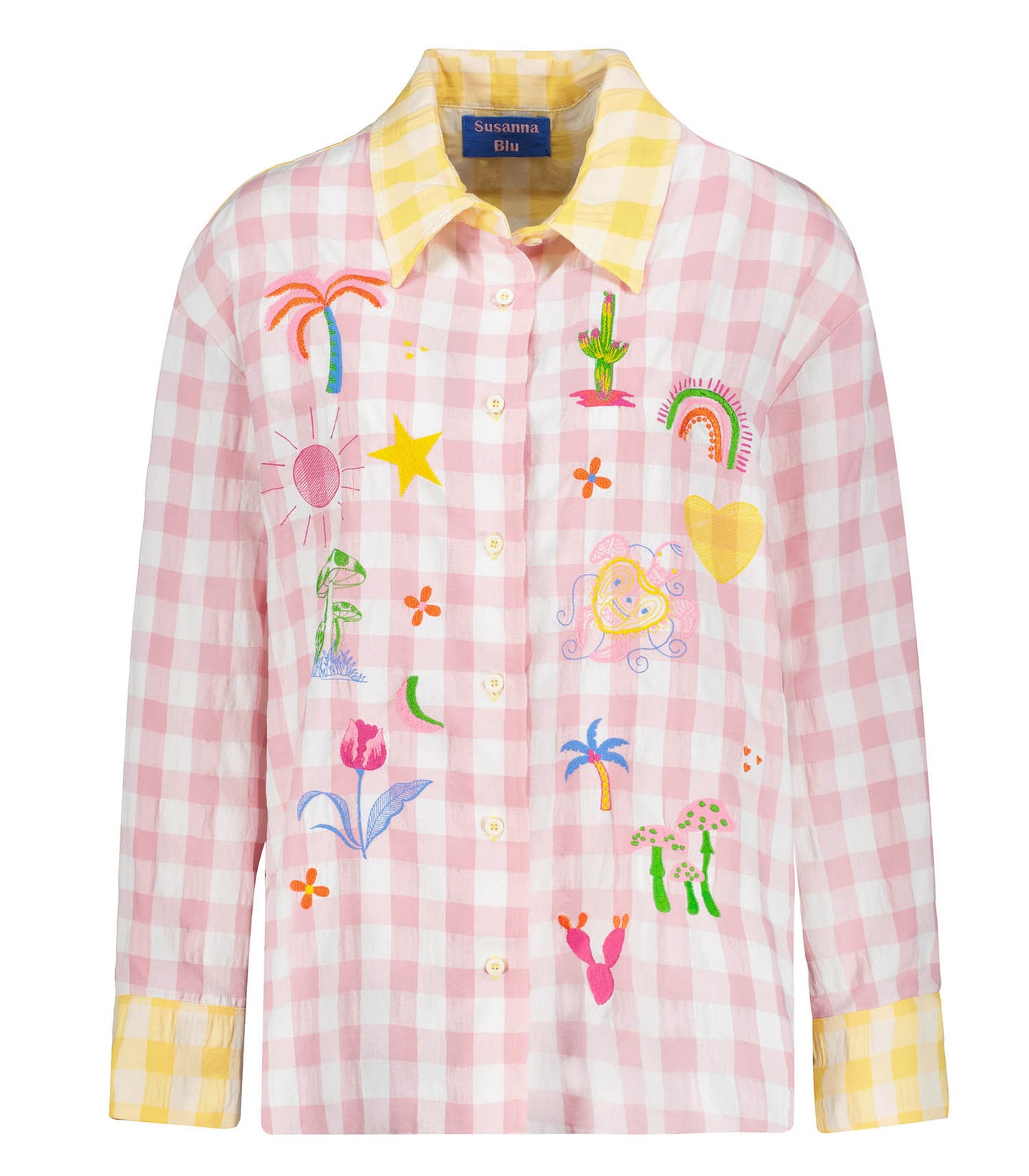 Chemise Ibisco Rose et Blanc