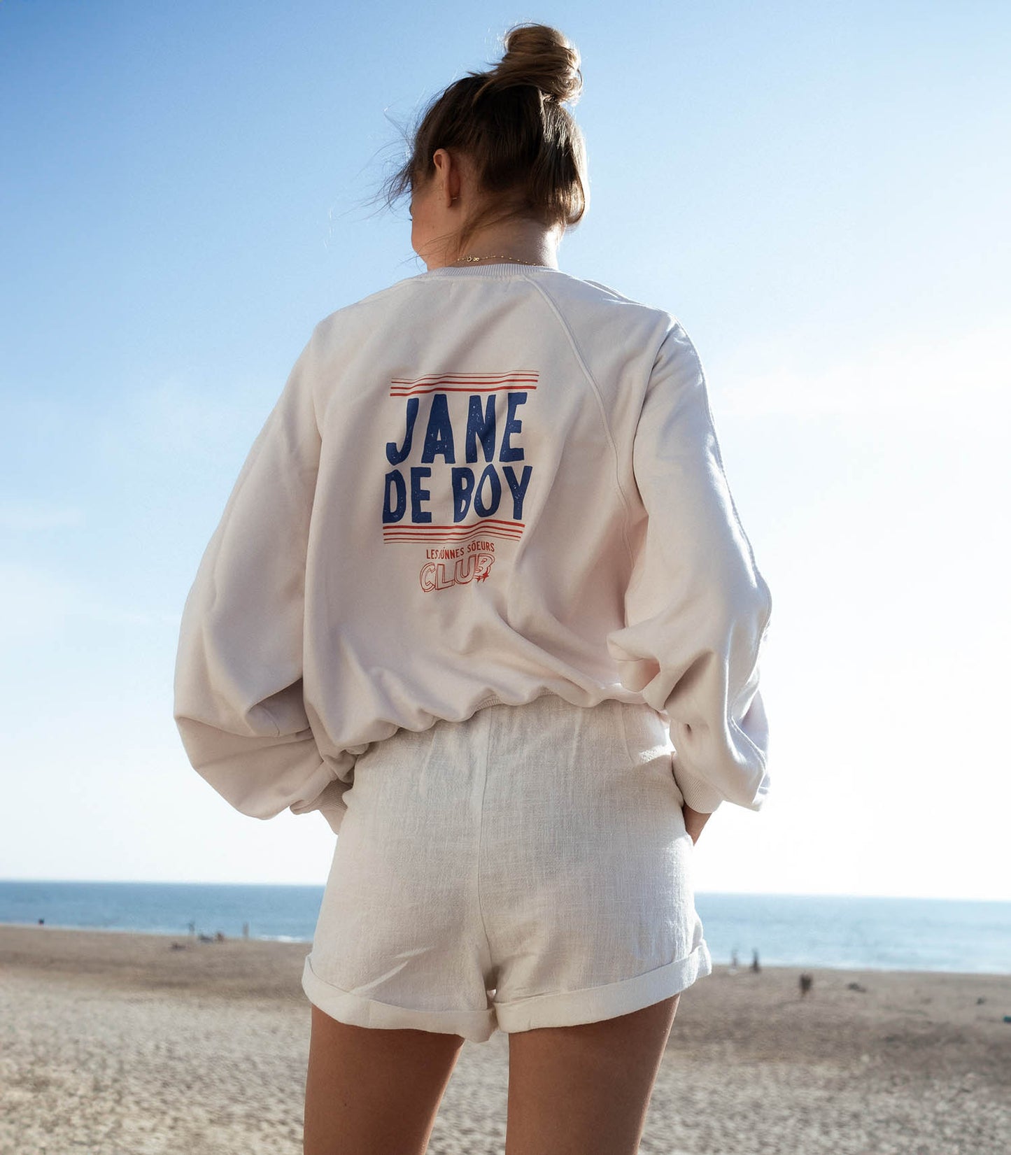 Sweat Vintage écru x Jane de Boy