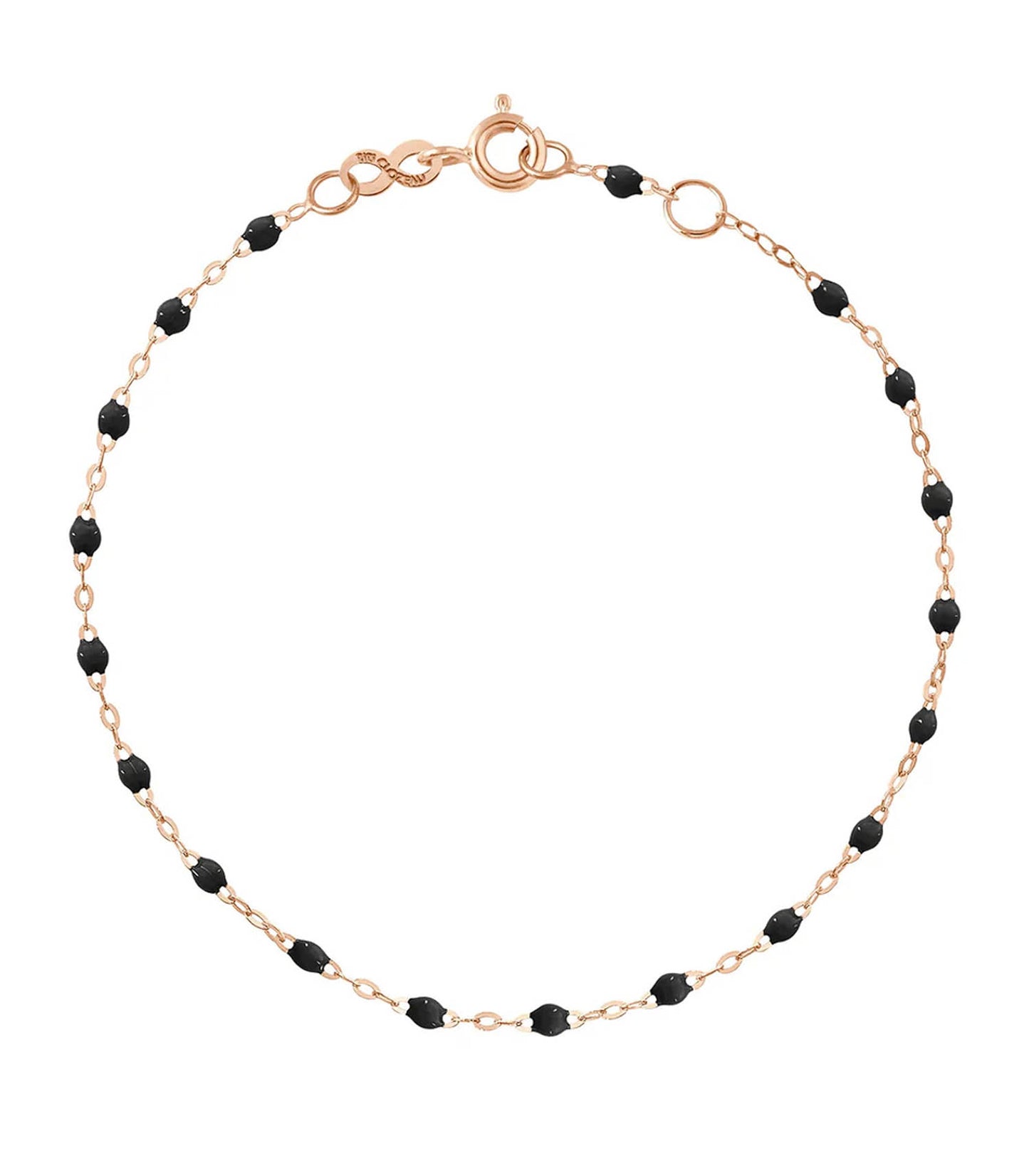 Bracelet de Cheville Or Rose et Perles de résine 24 cm