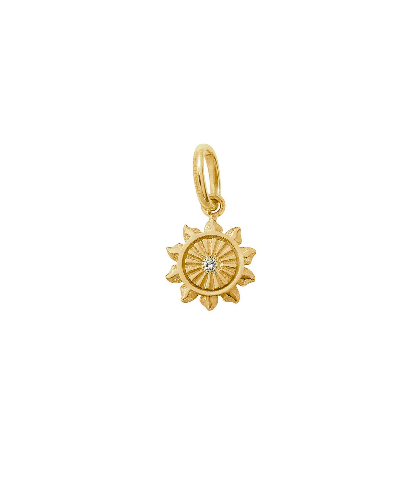 Pendentif Or Jaune Lucky Sun Diamant