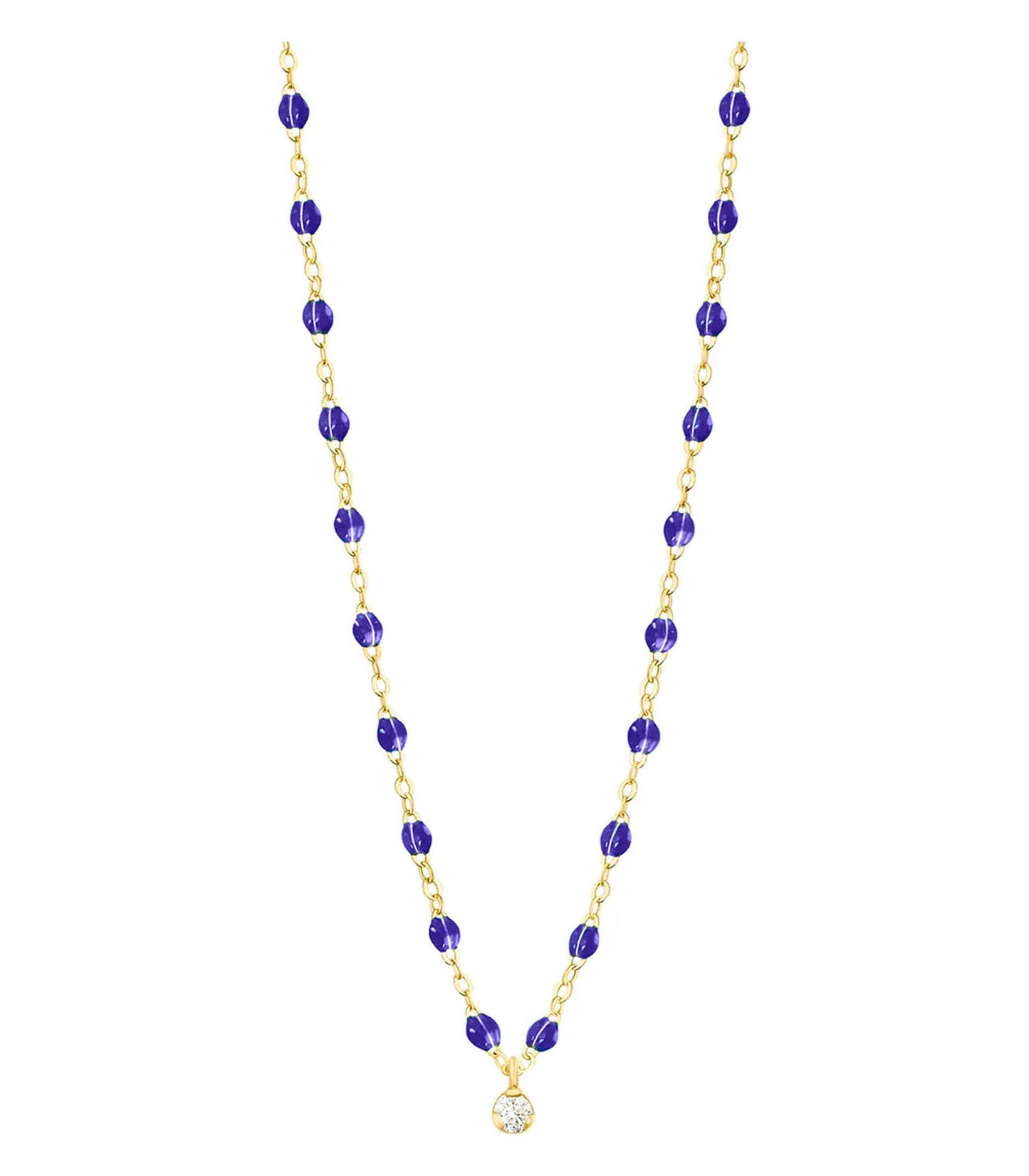 Collier Gigi Suprême 1 Diamant or jaune 42 cm