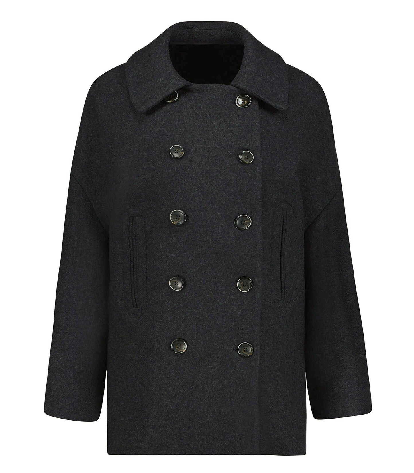 Manteau Court Marina Gris Foncé