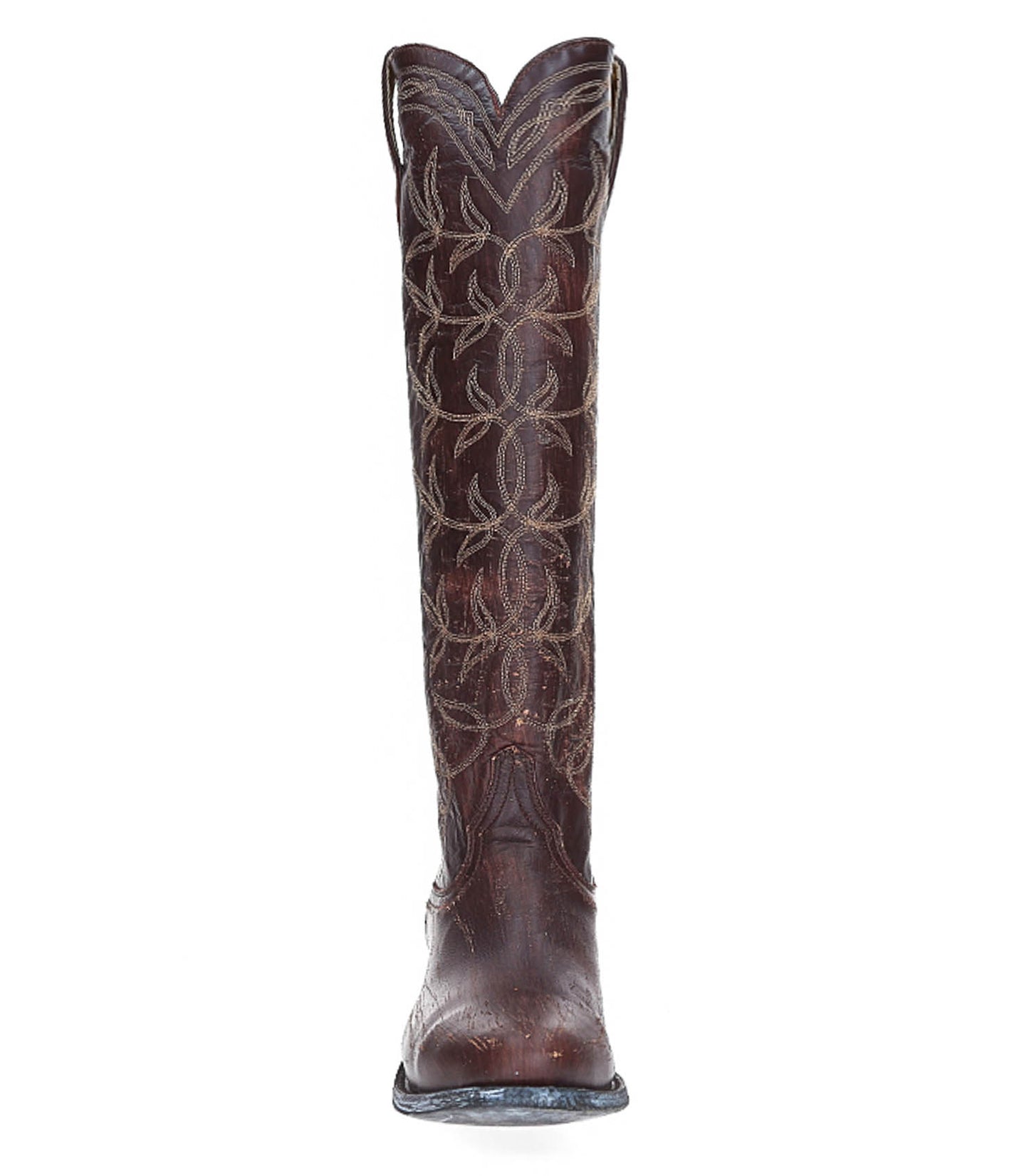Bottes Hautes Santiag Polo Brush Off Café x Jane de Boy