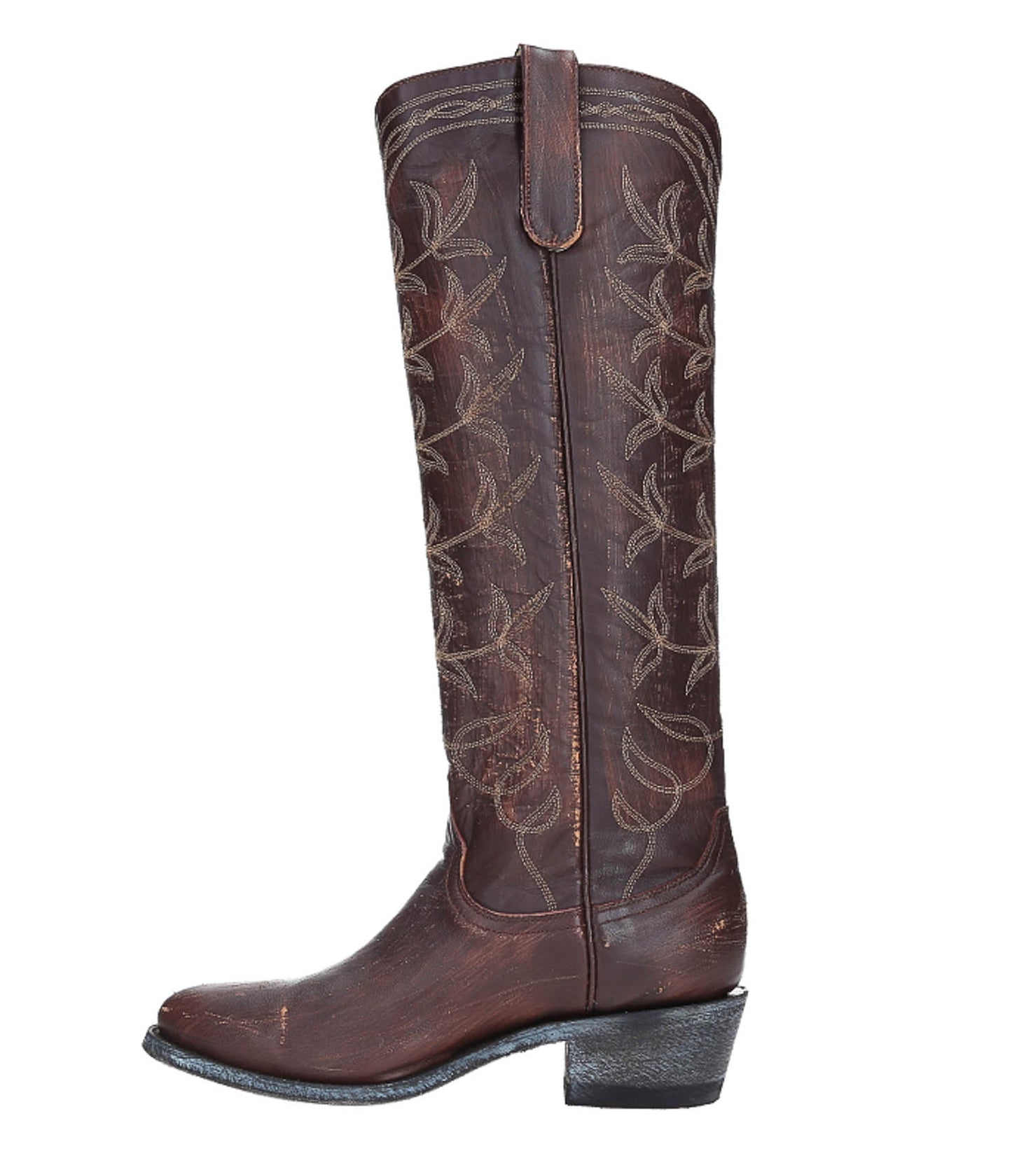 Bottes Hautes Santiag Polo Brush Off Café x Jane de Boy