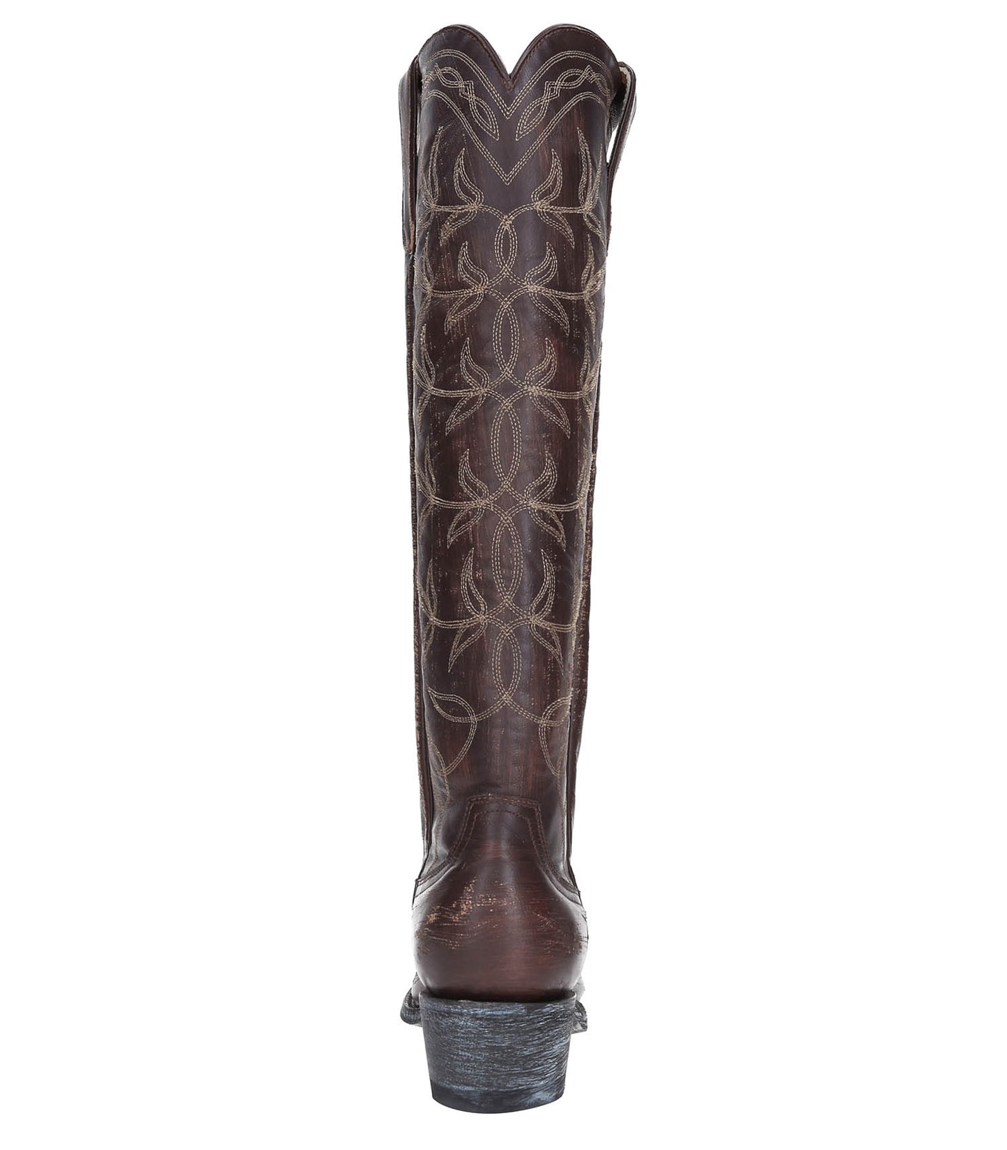 Bottes Hautes Santiag Polo Brush Off Café x Jane de Boy