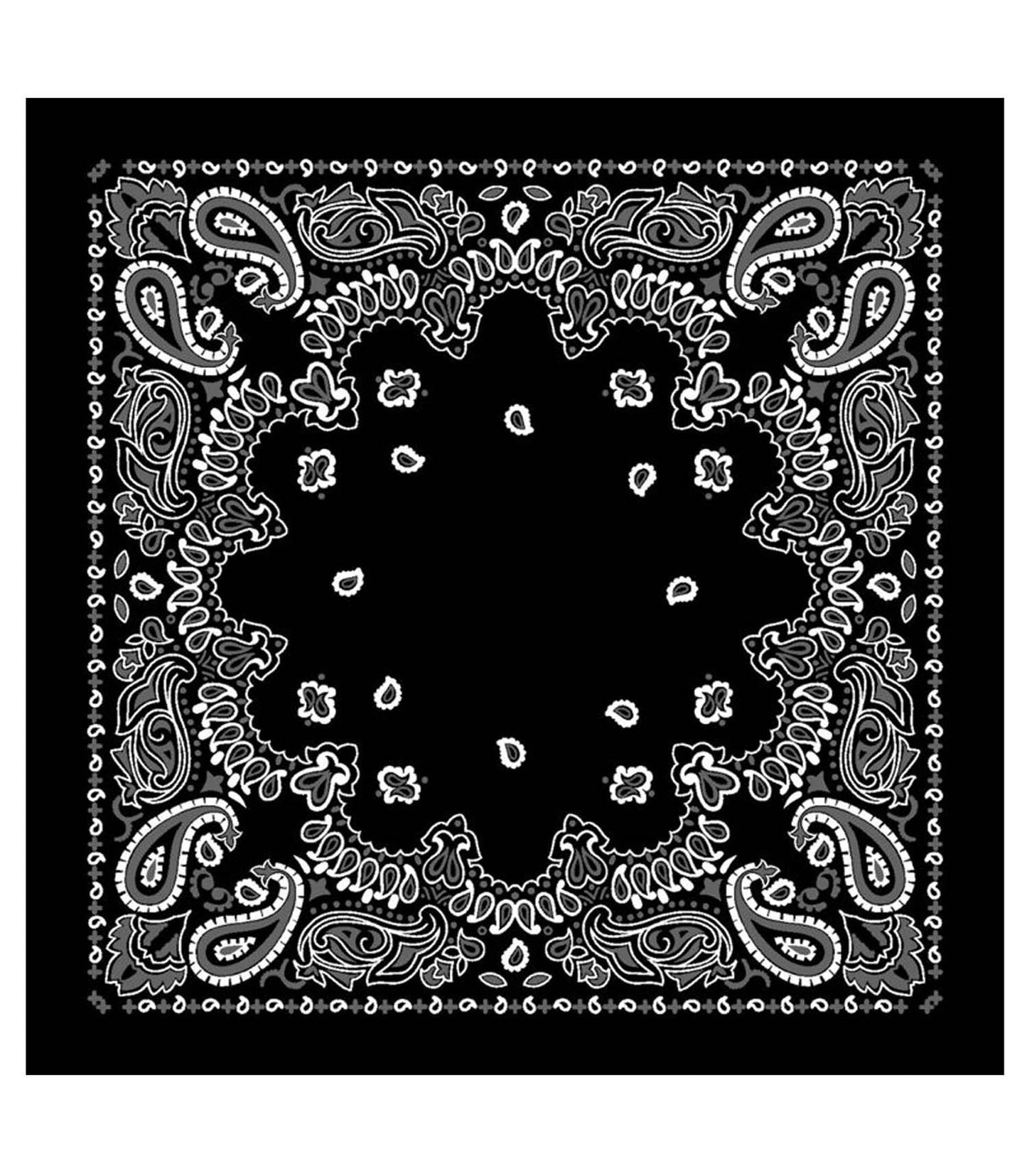 Bandana Black 120 x 120 cm