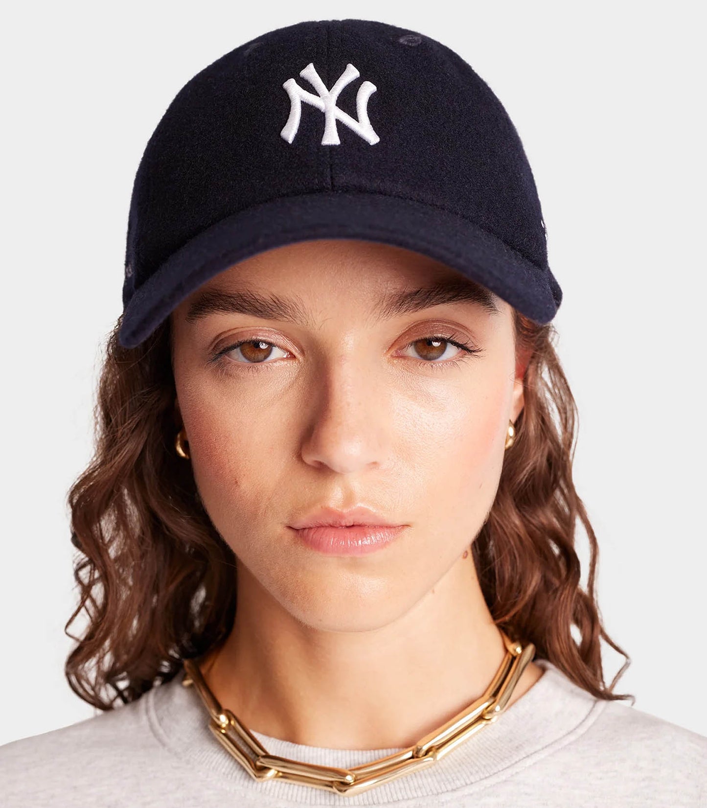 Casquette Baseball Yankees Serif Wool Navy/White