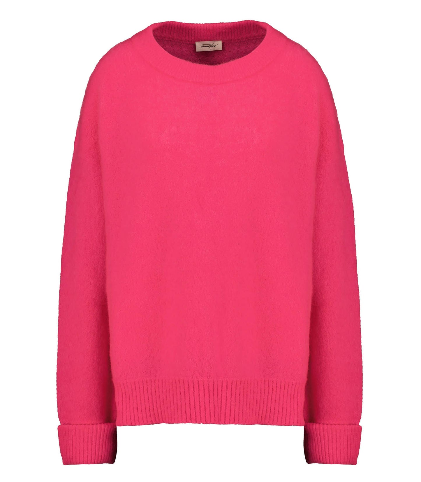 Pull Col Bateau Vitow Rose Fluo Chiné