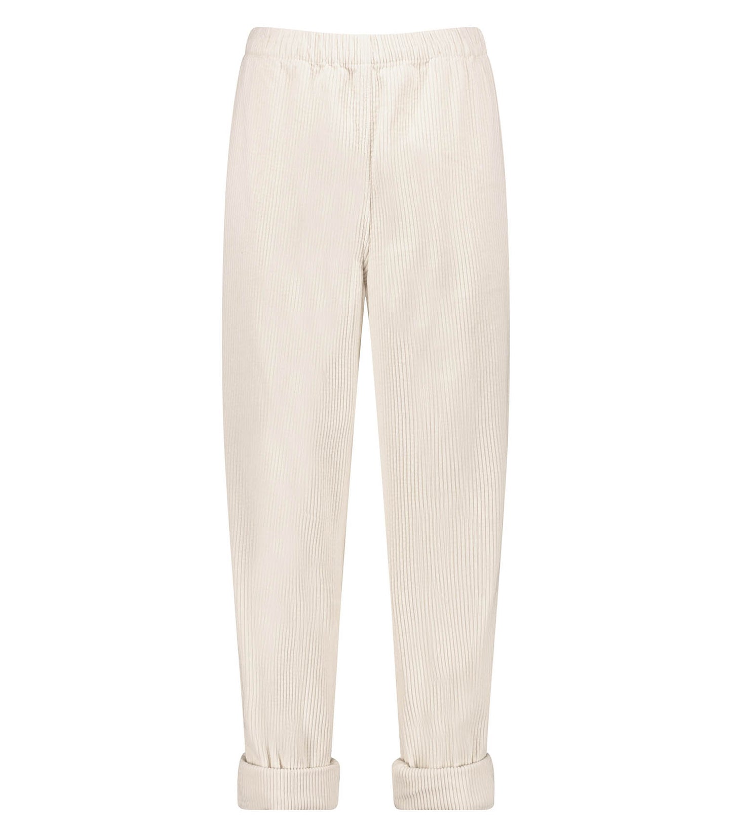 Pantalon en Velours Côtelé Padow Ecru Vintage