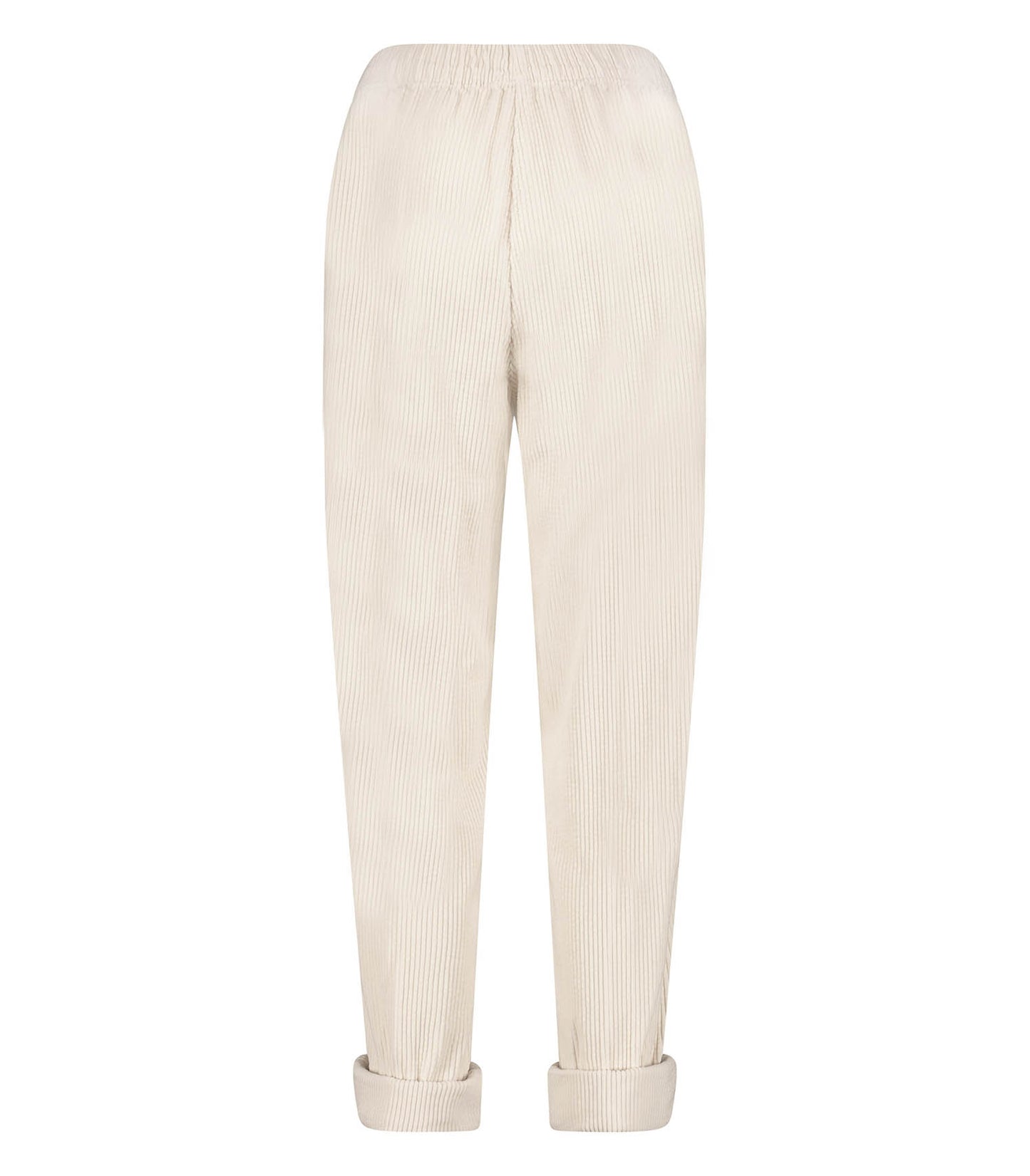 Pantalon en Velours Côtelé Padow Ecru Vintage