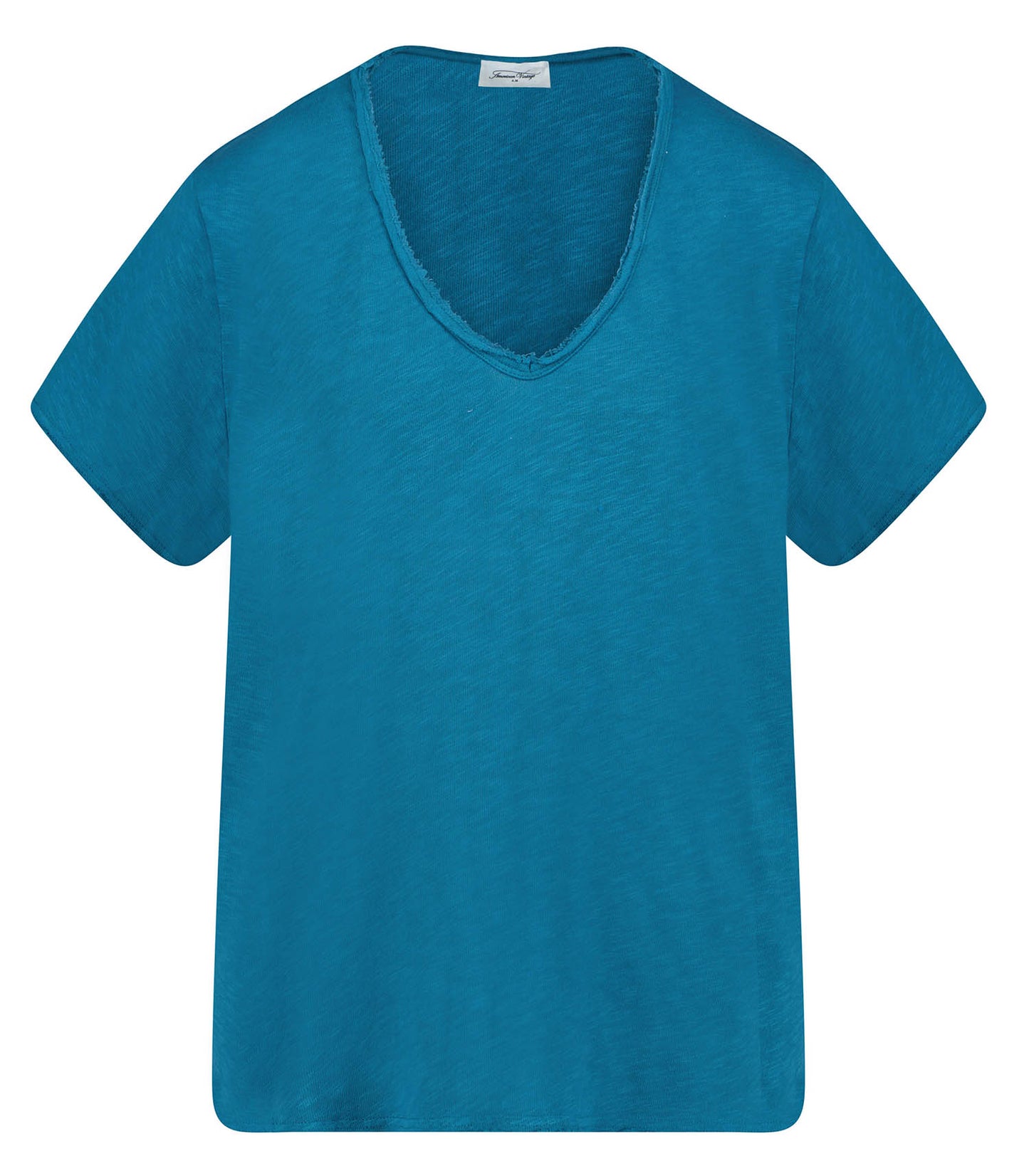 Tee-shirt Sonoma manches courtes Col V Pétrole Vintage