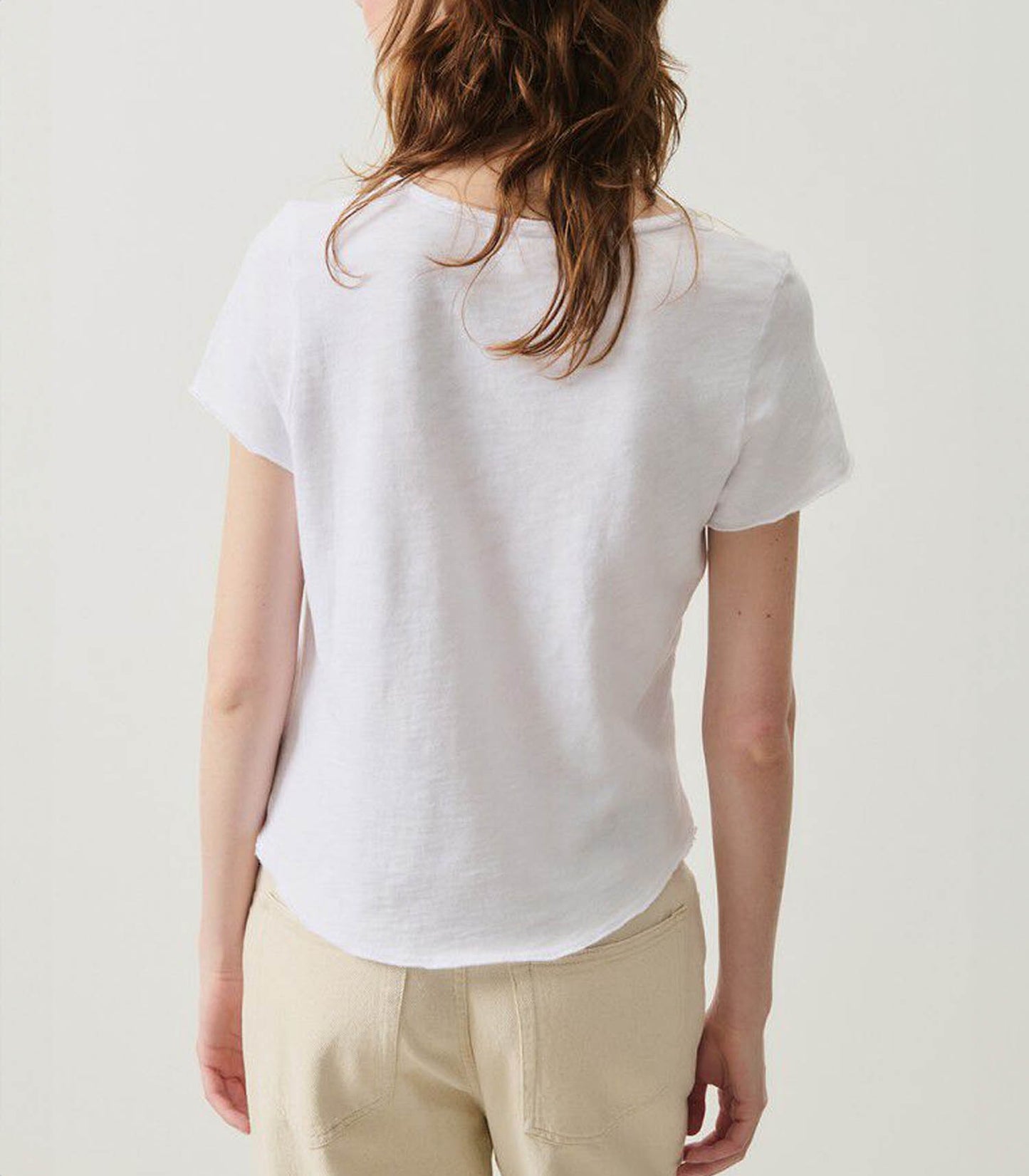 Tee-shirt Sonoma Manches Courtes Col V Blanc