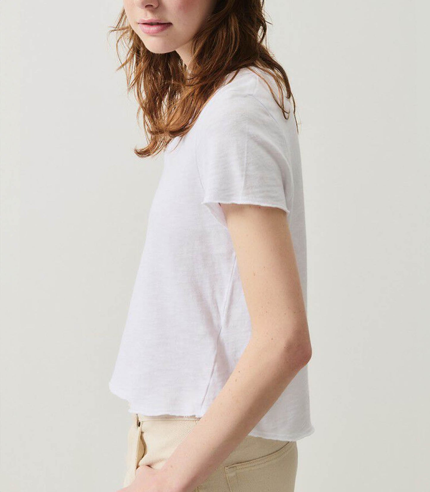 Tee-shirt Sonoma Manches Courtes Col V Blanc