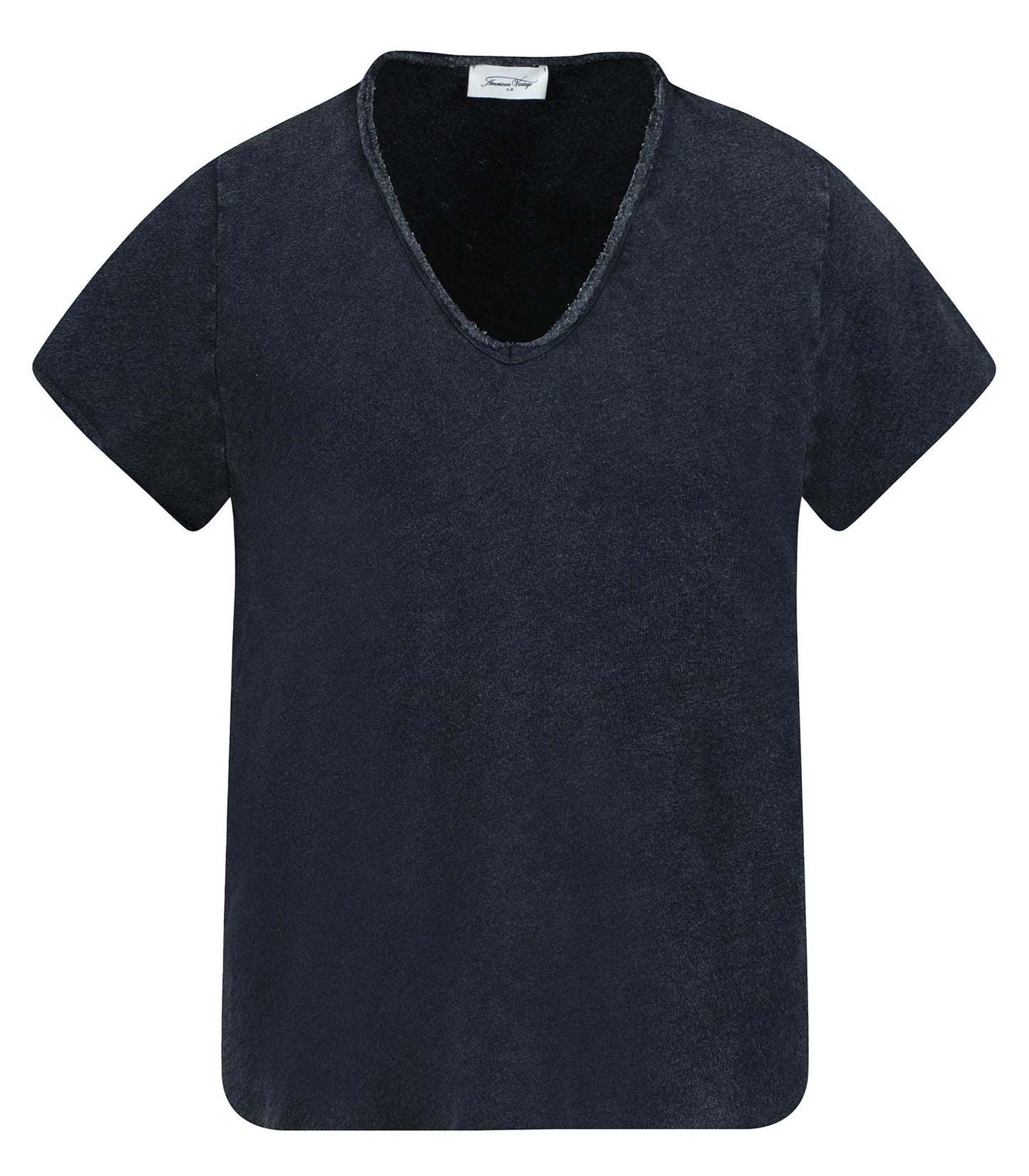 Tee-shirt Sonoma Manches Courtes Col V Noir Vintage