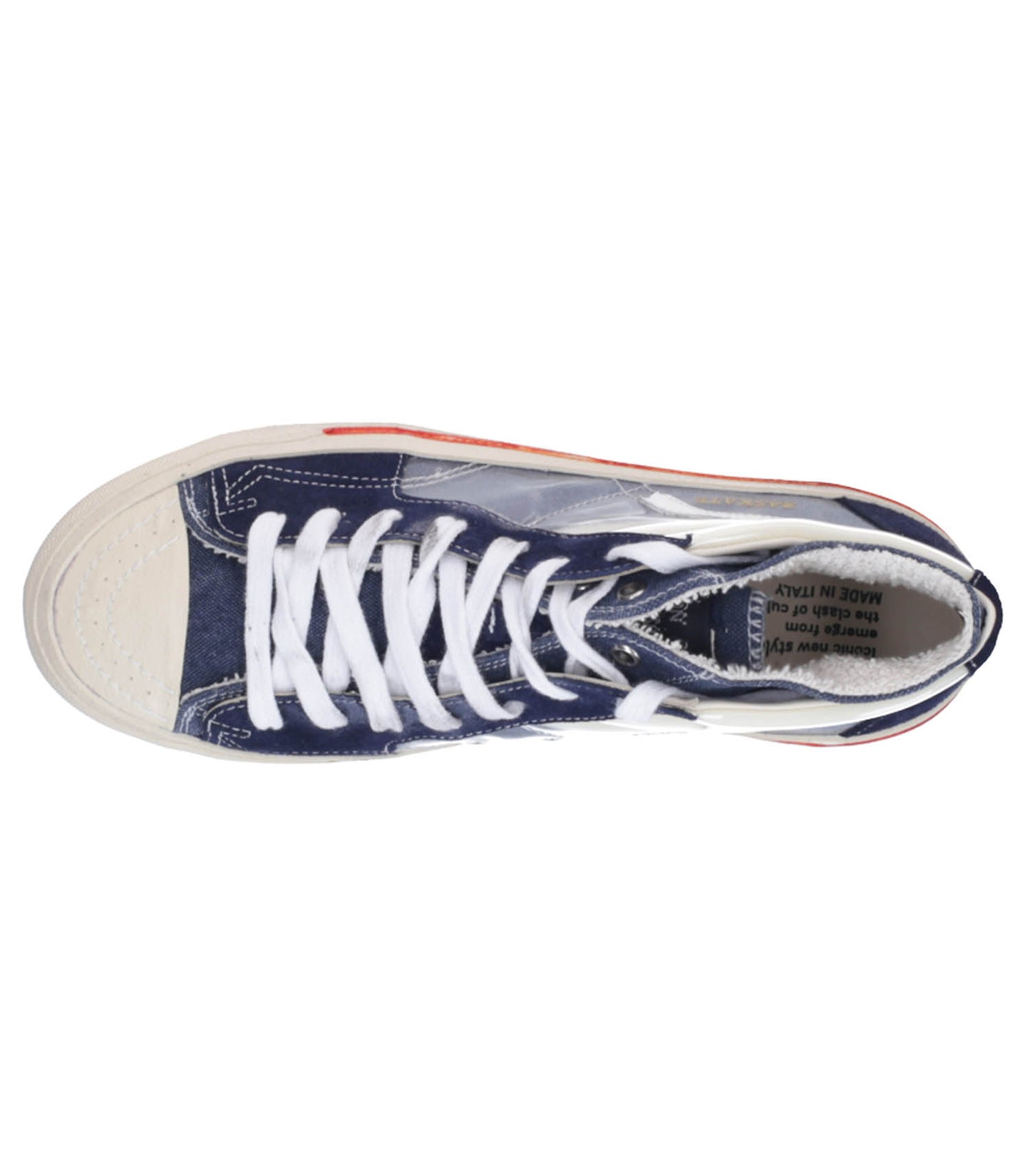 Baskets homme Baskate Mid Blue Navy