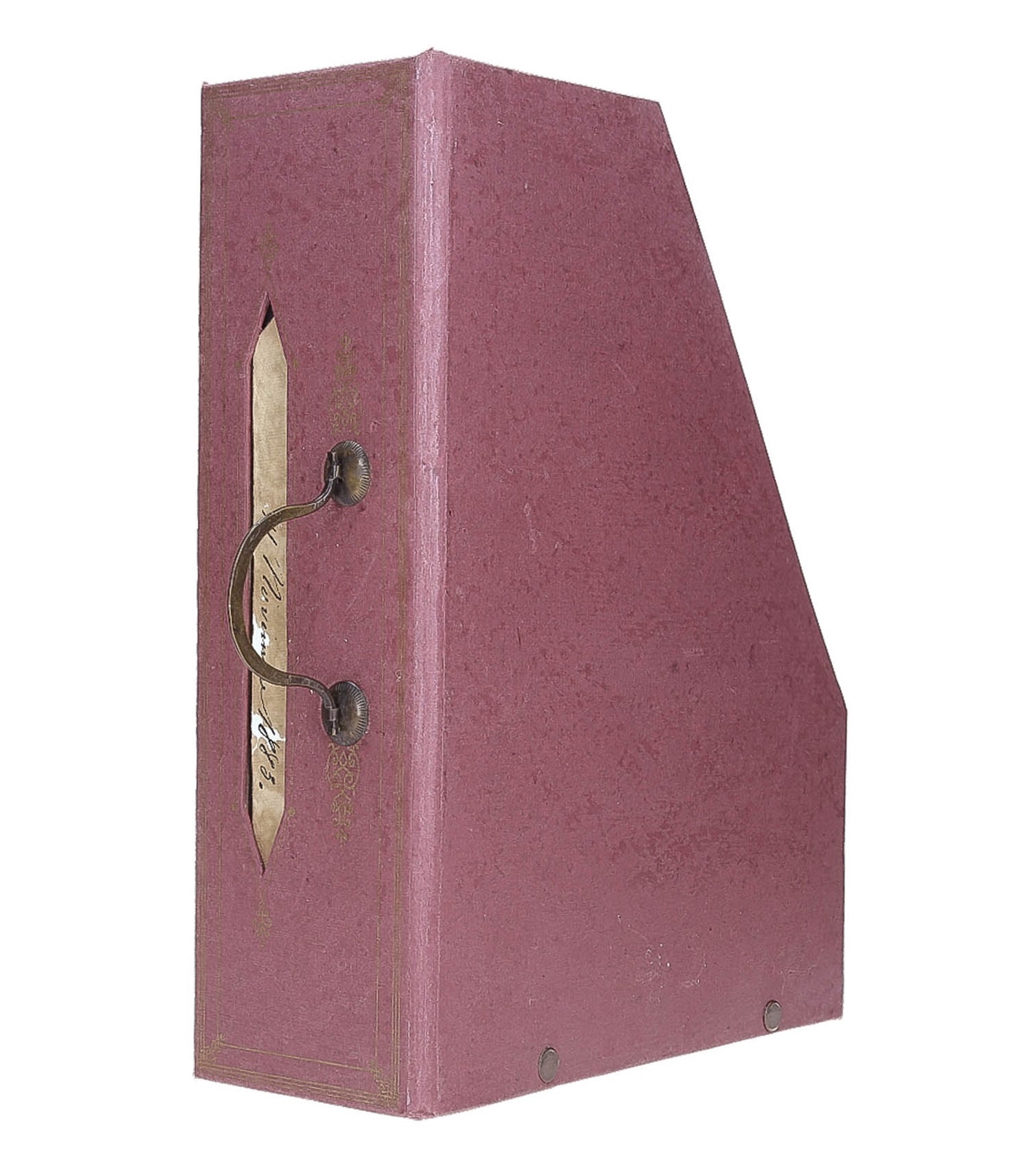 Range Dossiers Cartonnier Rouge