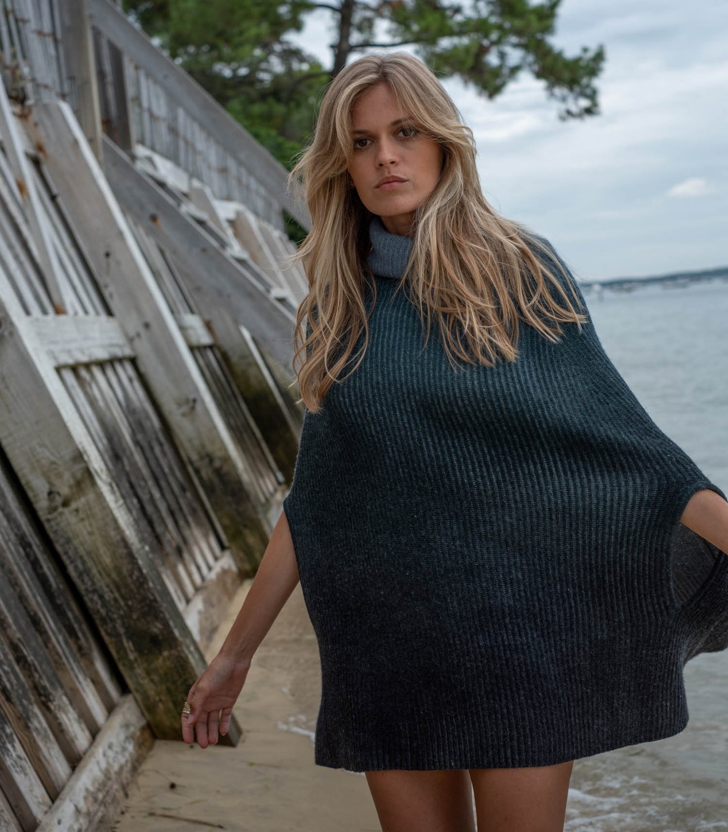 Cape sans manches Asmy Vert