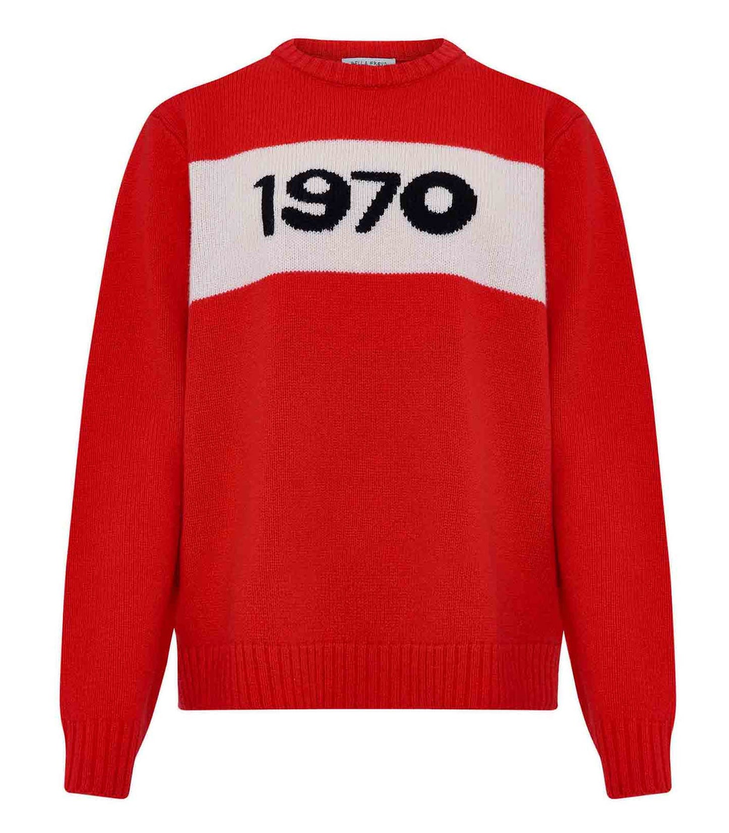 Pull en Laine Oversized 1970 Rouge