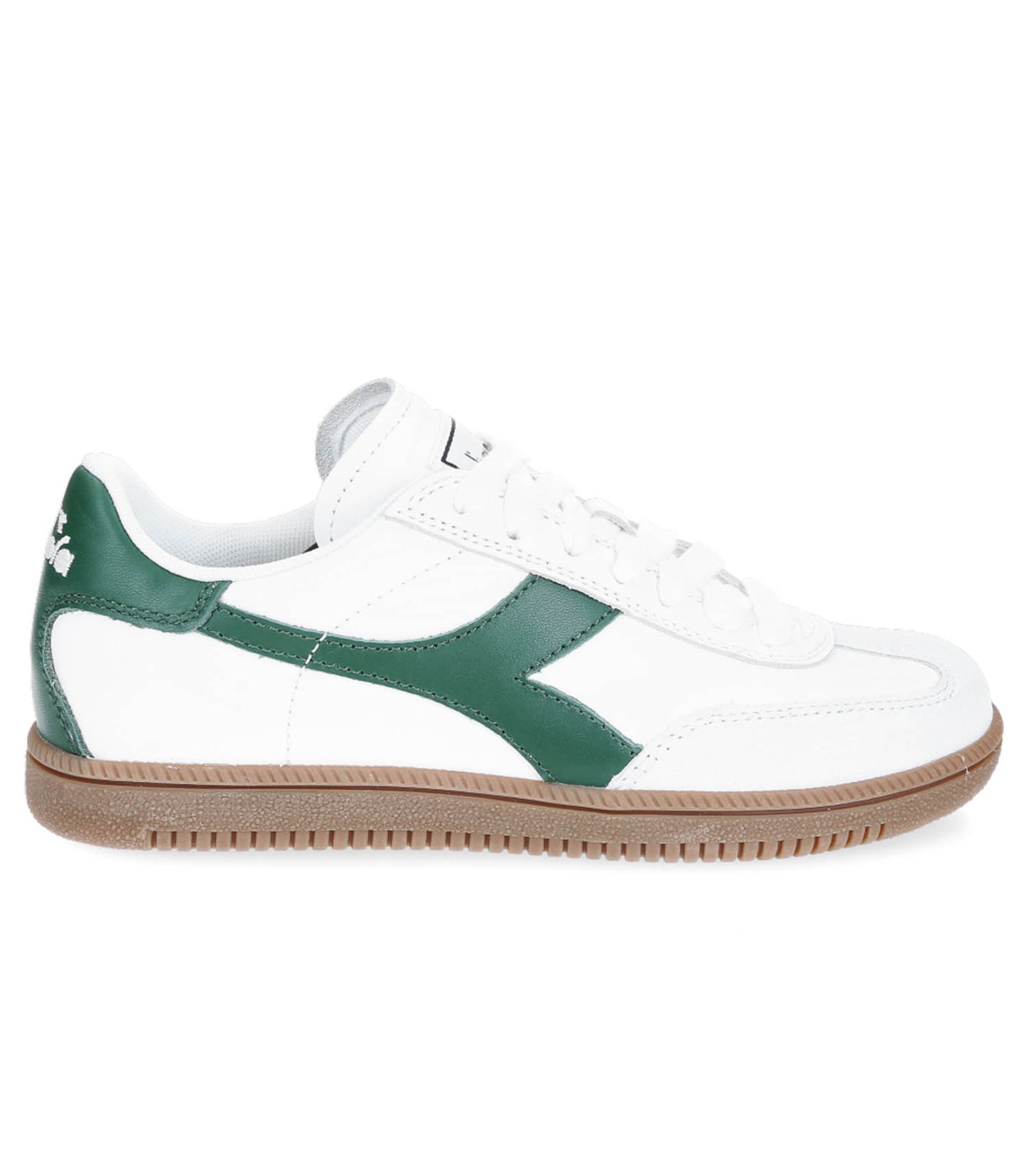 Baskets Trainer Blanc et Verts Paturages