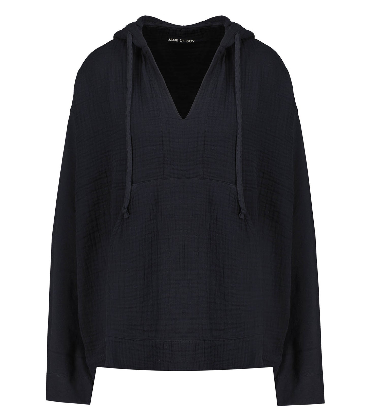 Sweat-shirt Jersey triple Gauze Black