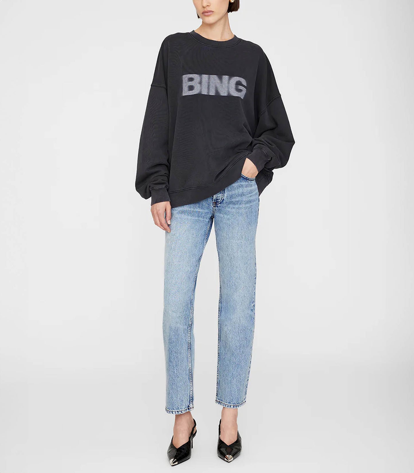 Sweat-shirt Miles Blur Vintage Black