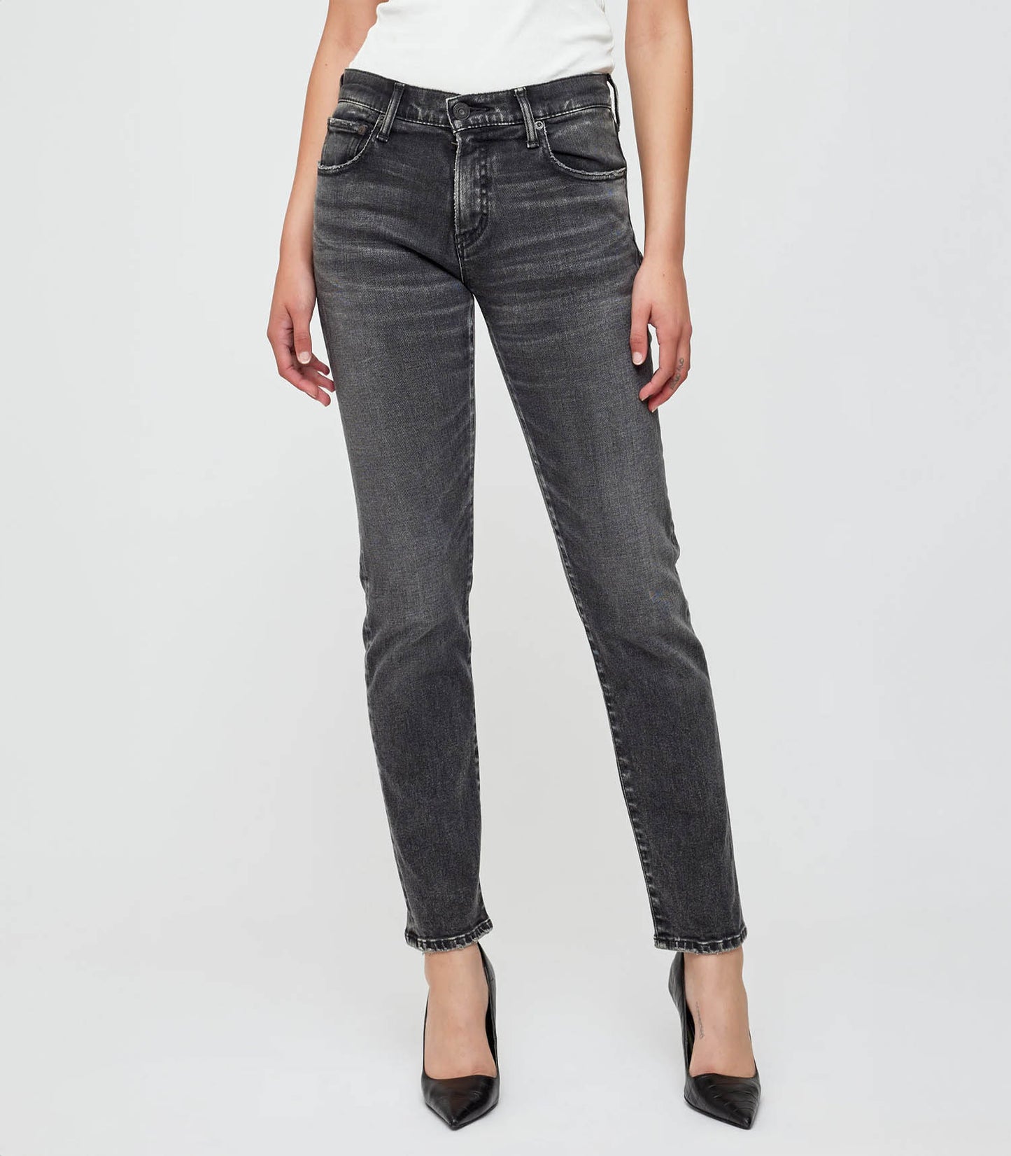 Jean Fairfield Slim Straight Black