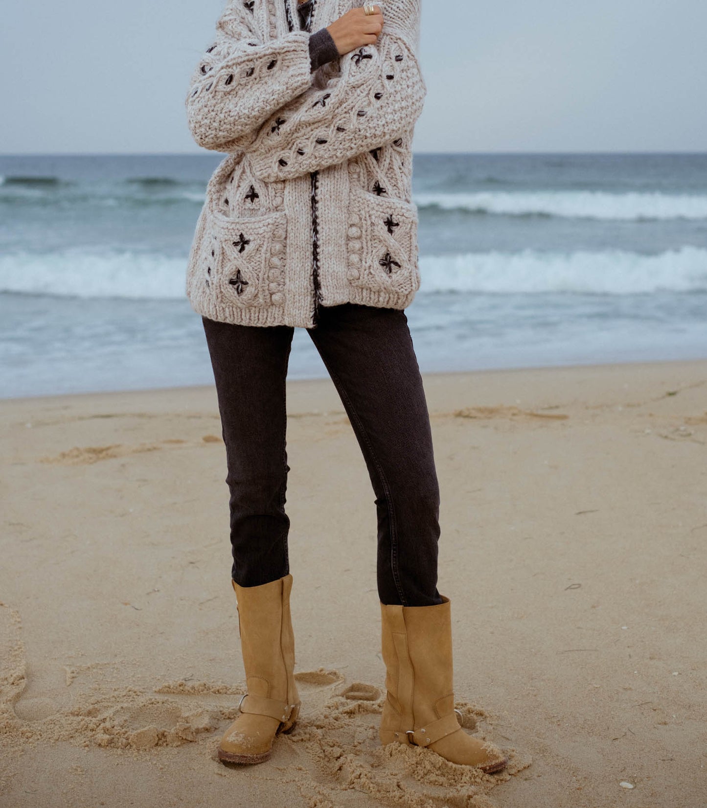 Bottes Motardes Cuir Camel x La Botte Gardiane