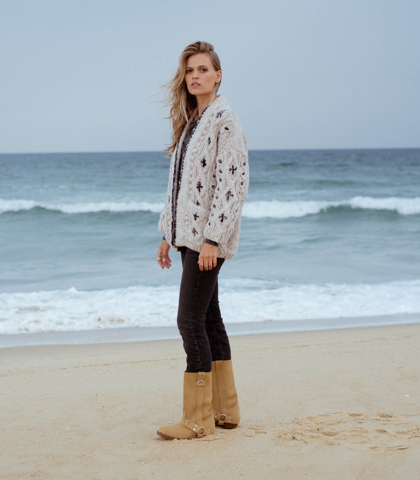 Bottes Motardes Cuir Camel x La Botte Gardiane