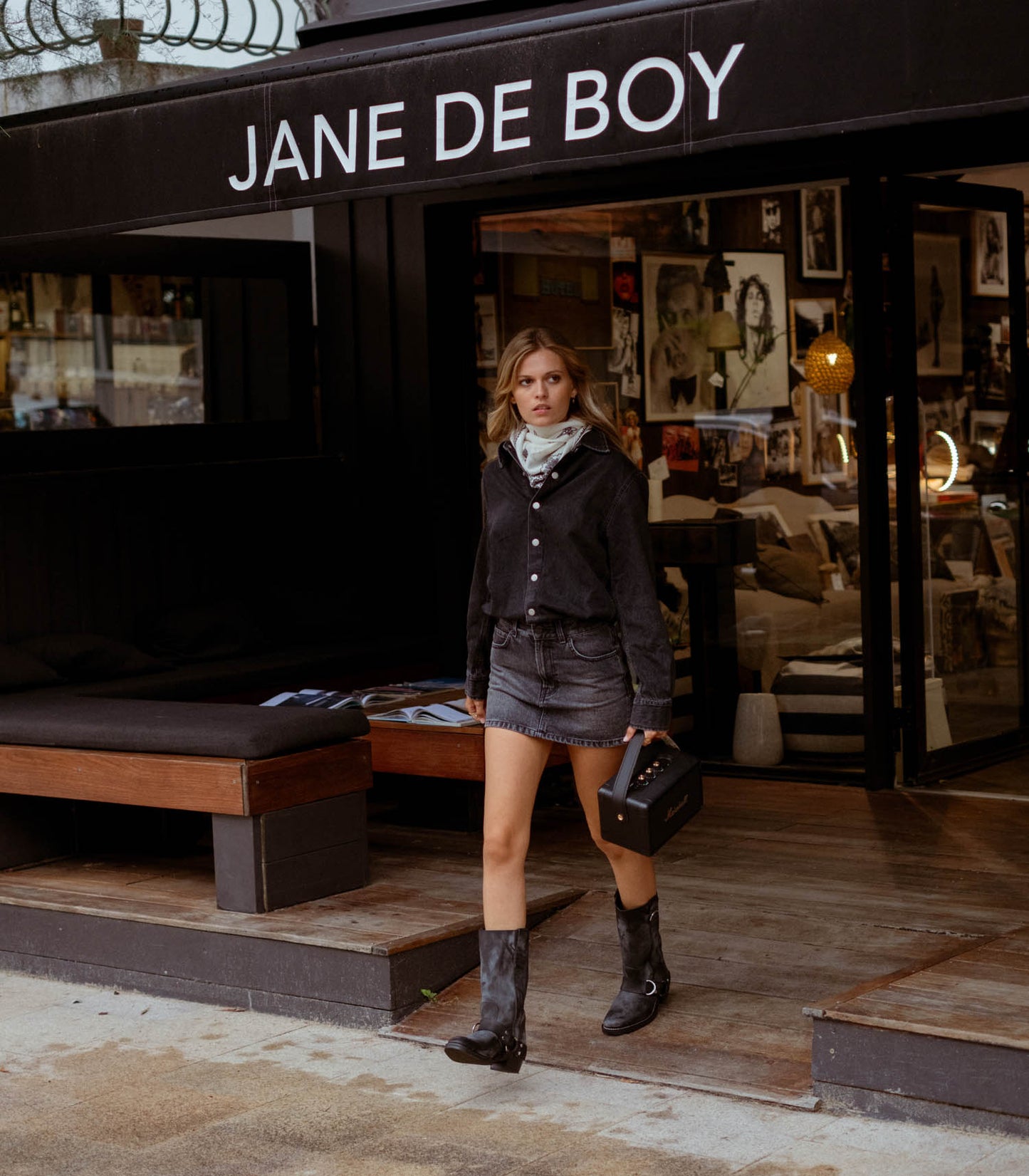 Bottes Motardes Cuir Noir x La Botte Gardiane