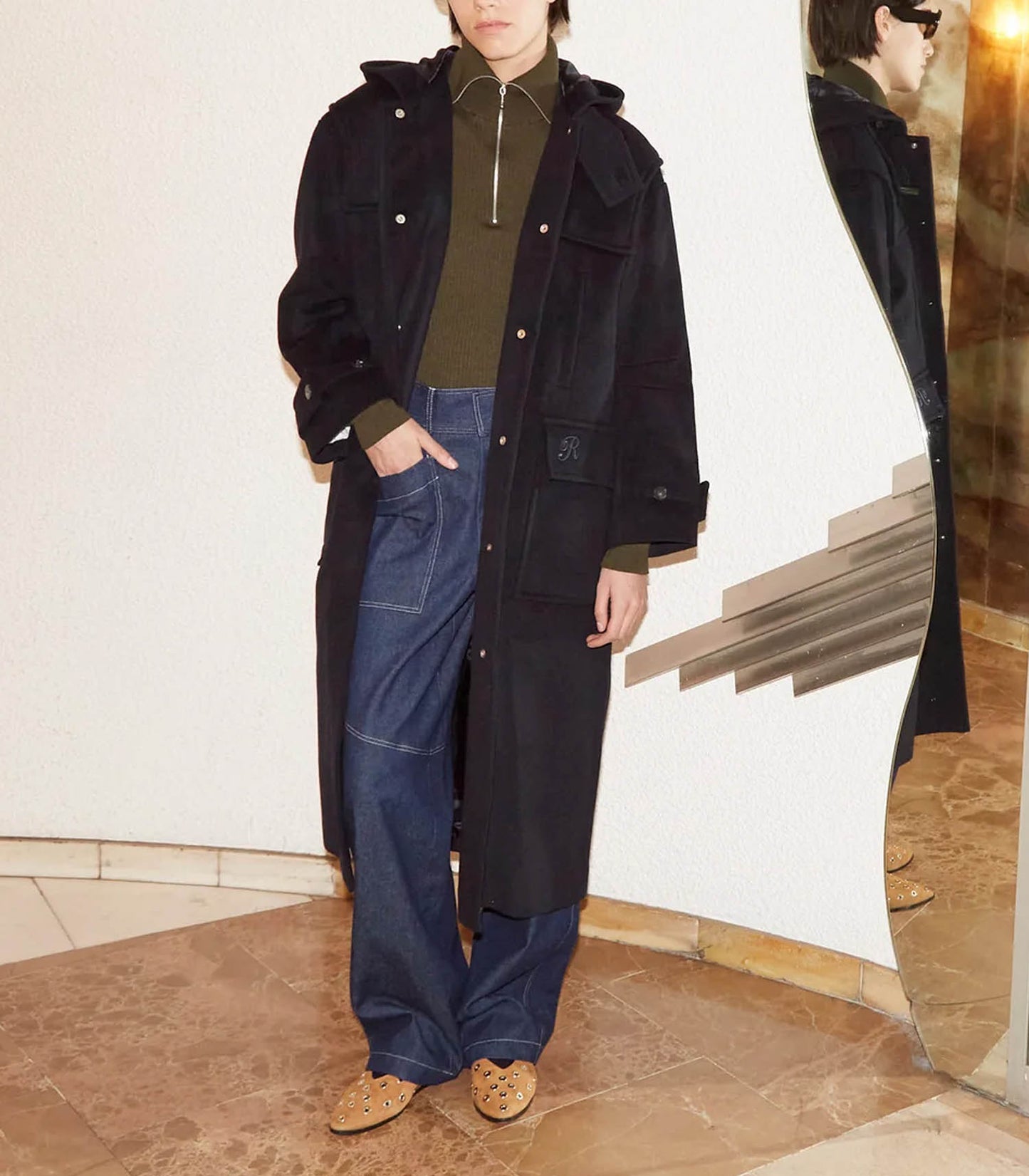 Manteau Duffle Luxe Bieber Navy