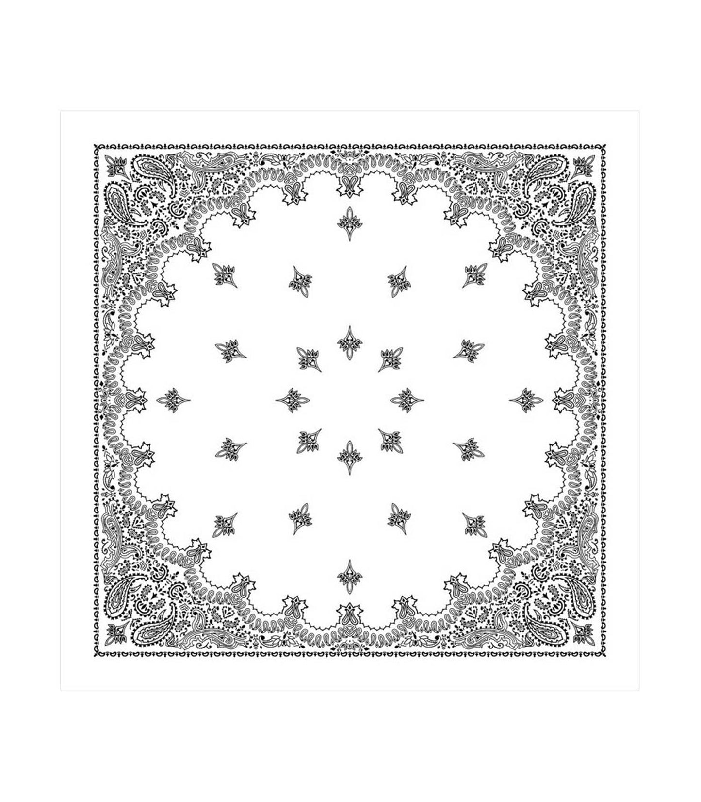 Bandana Blanc 90 x 90 cm