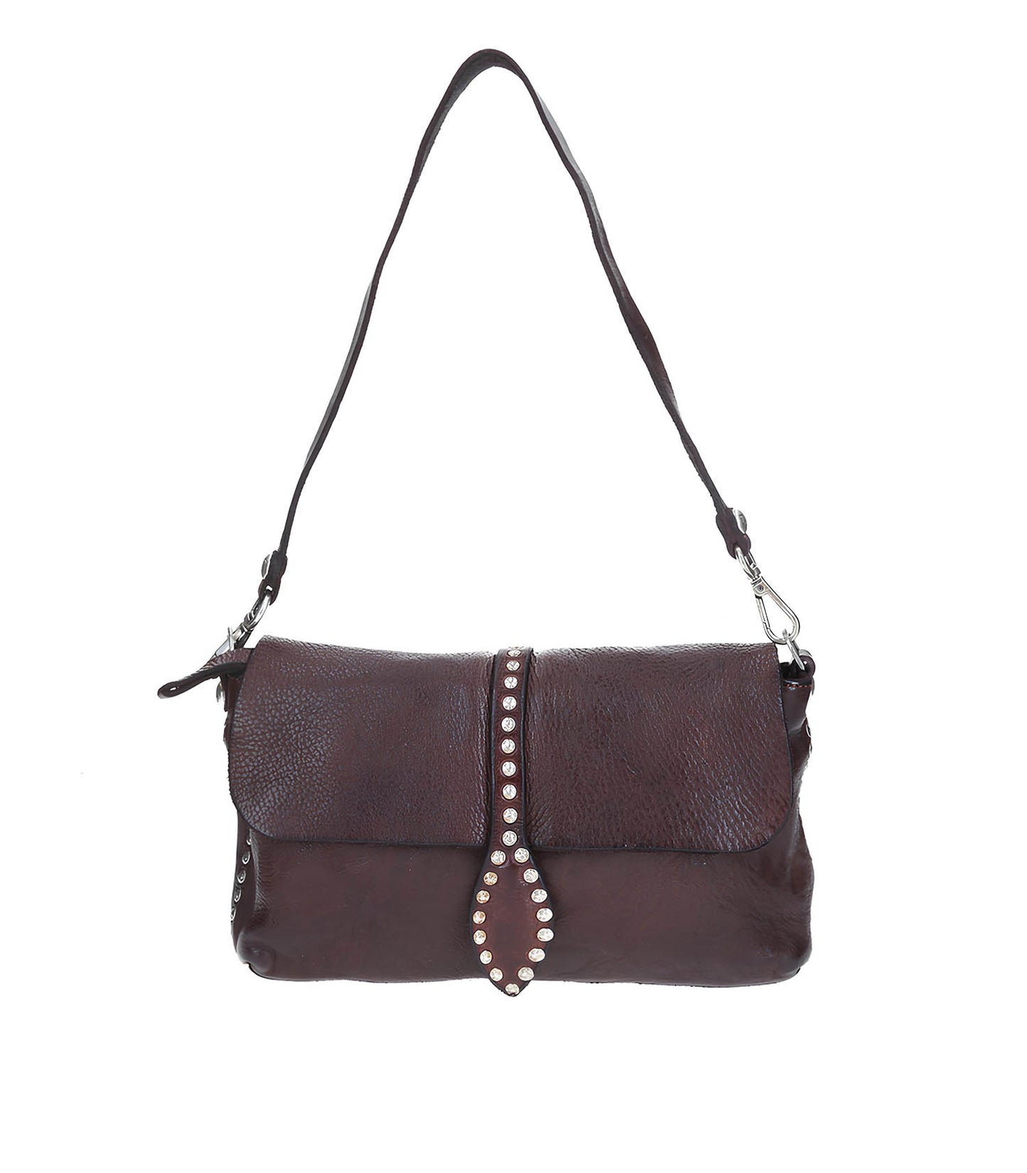 Sac Baguette Cuir Brun