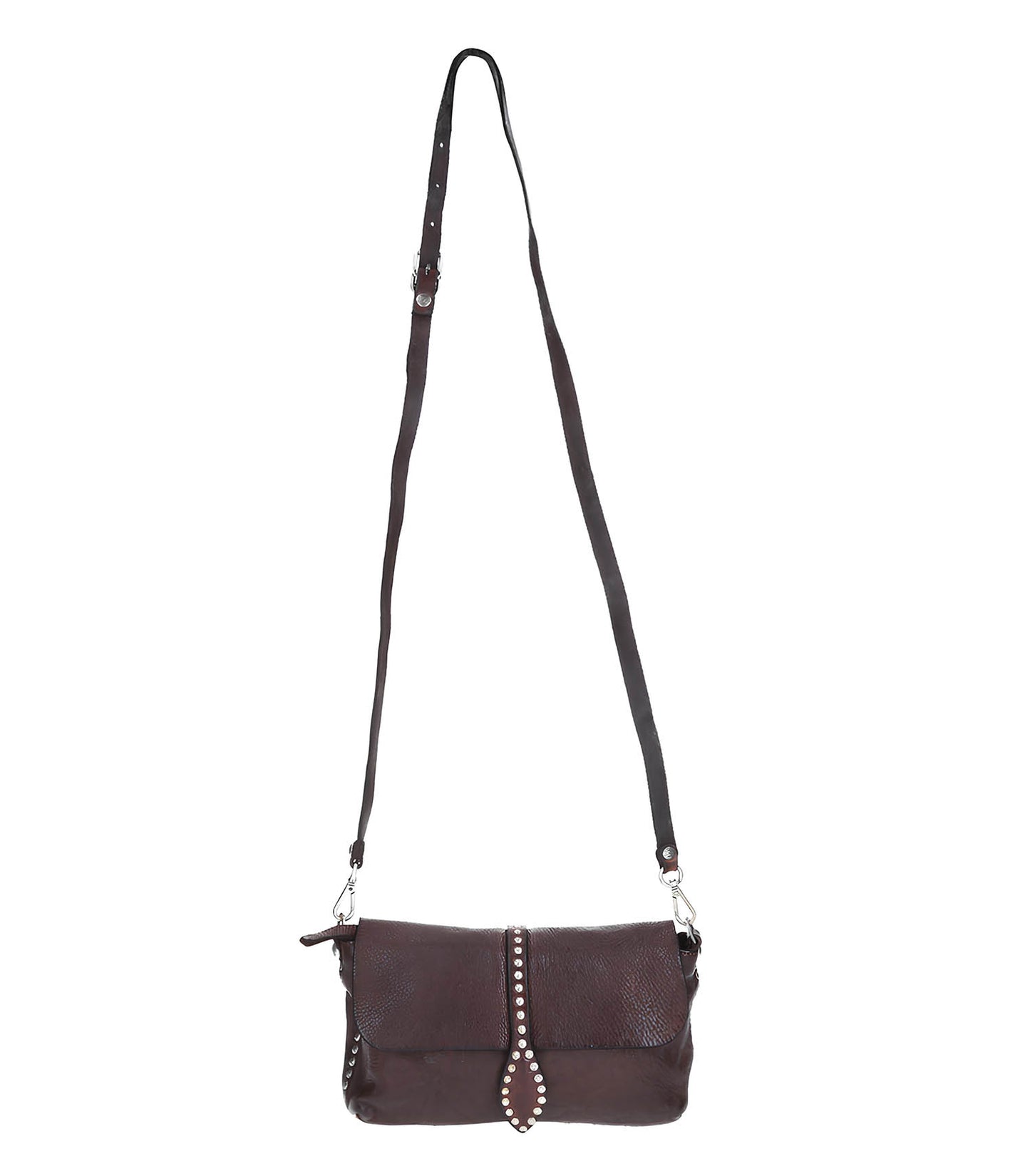 Sac Baguette Cuir Brun