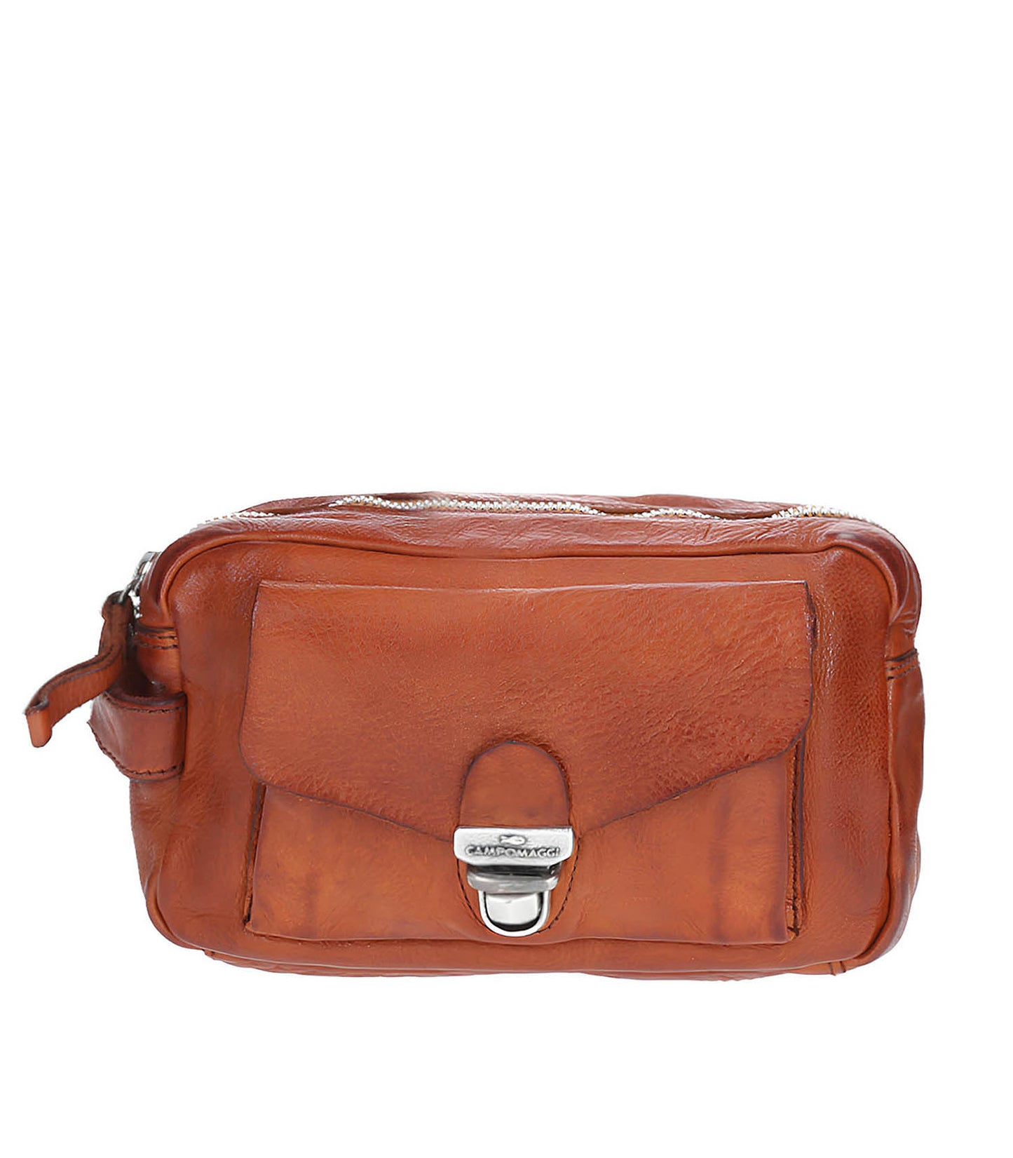 Trousse de Toilette Cuir Cognac