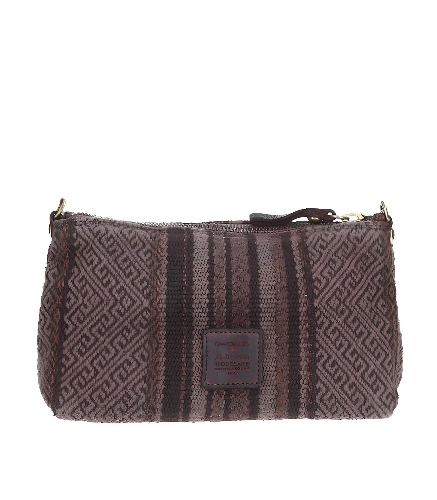 Pochette Monogrammée à Rayures