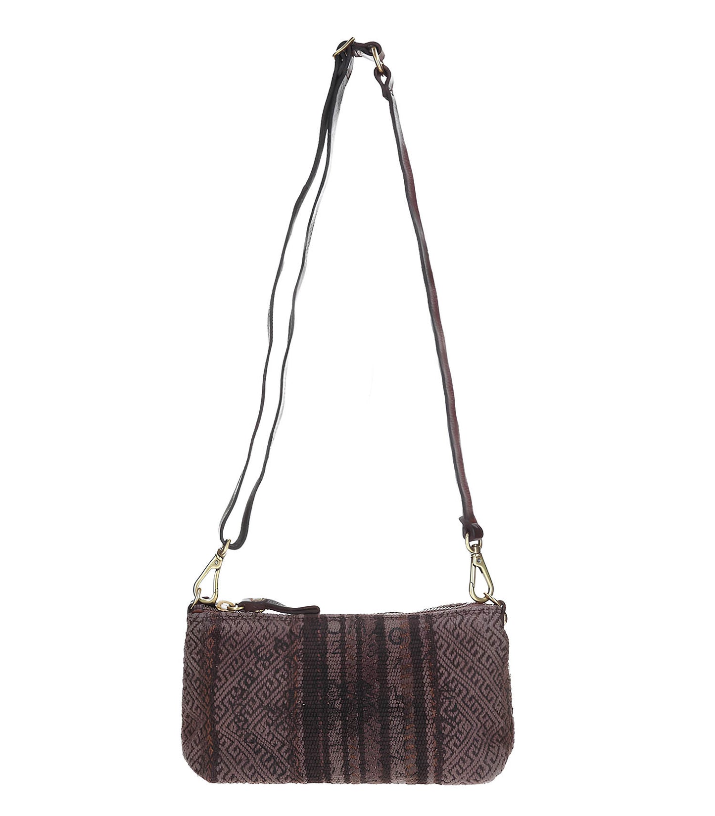 Pochette Monogrammée à Rayures