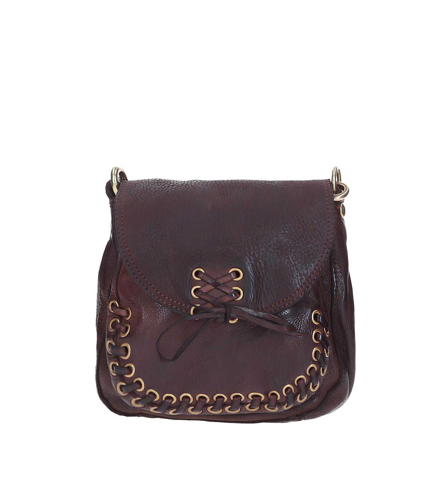 Sac Piccola en Cuir Marron Foncé
