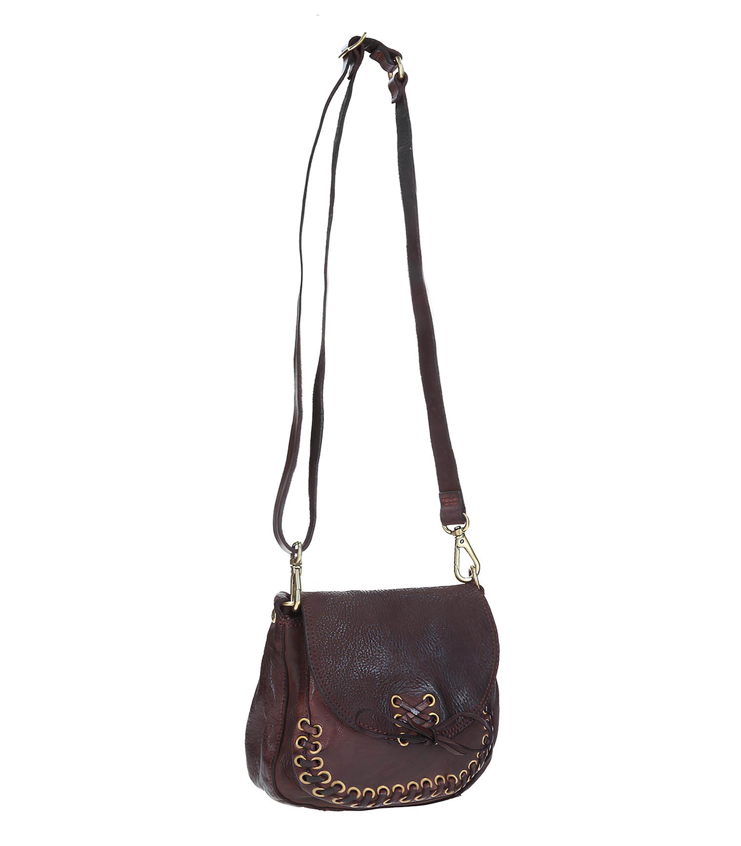 Sac Piccola en Cuir Marron Foncé
