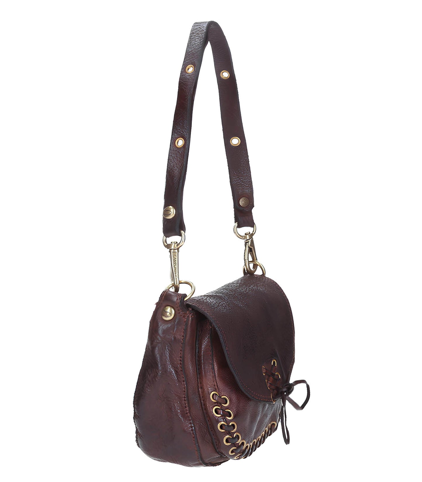 Sac Piccola en Cuir Marron Foncé