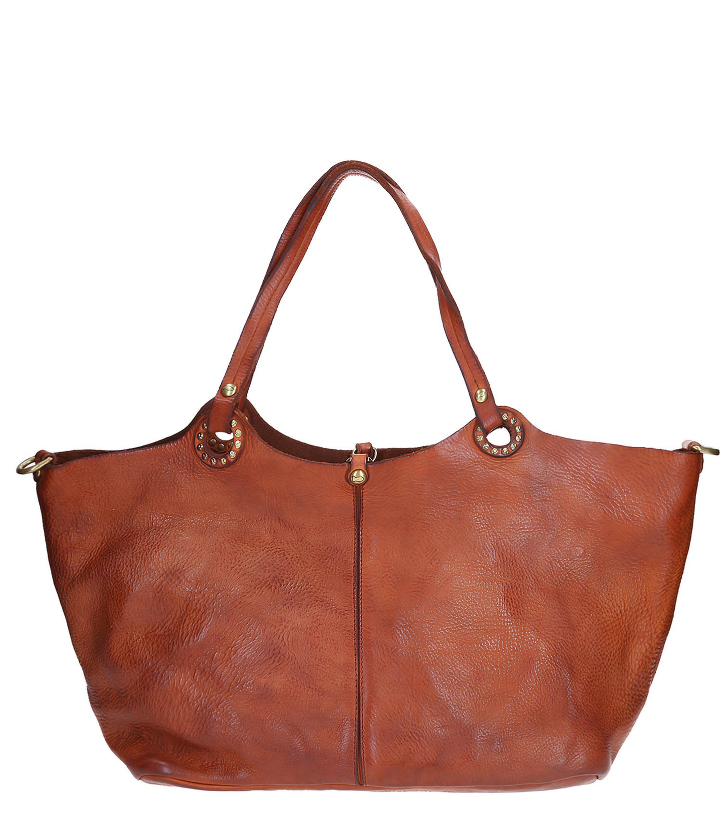 Cabas en Cuir Cognac