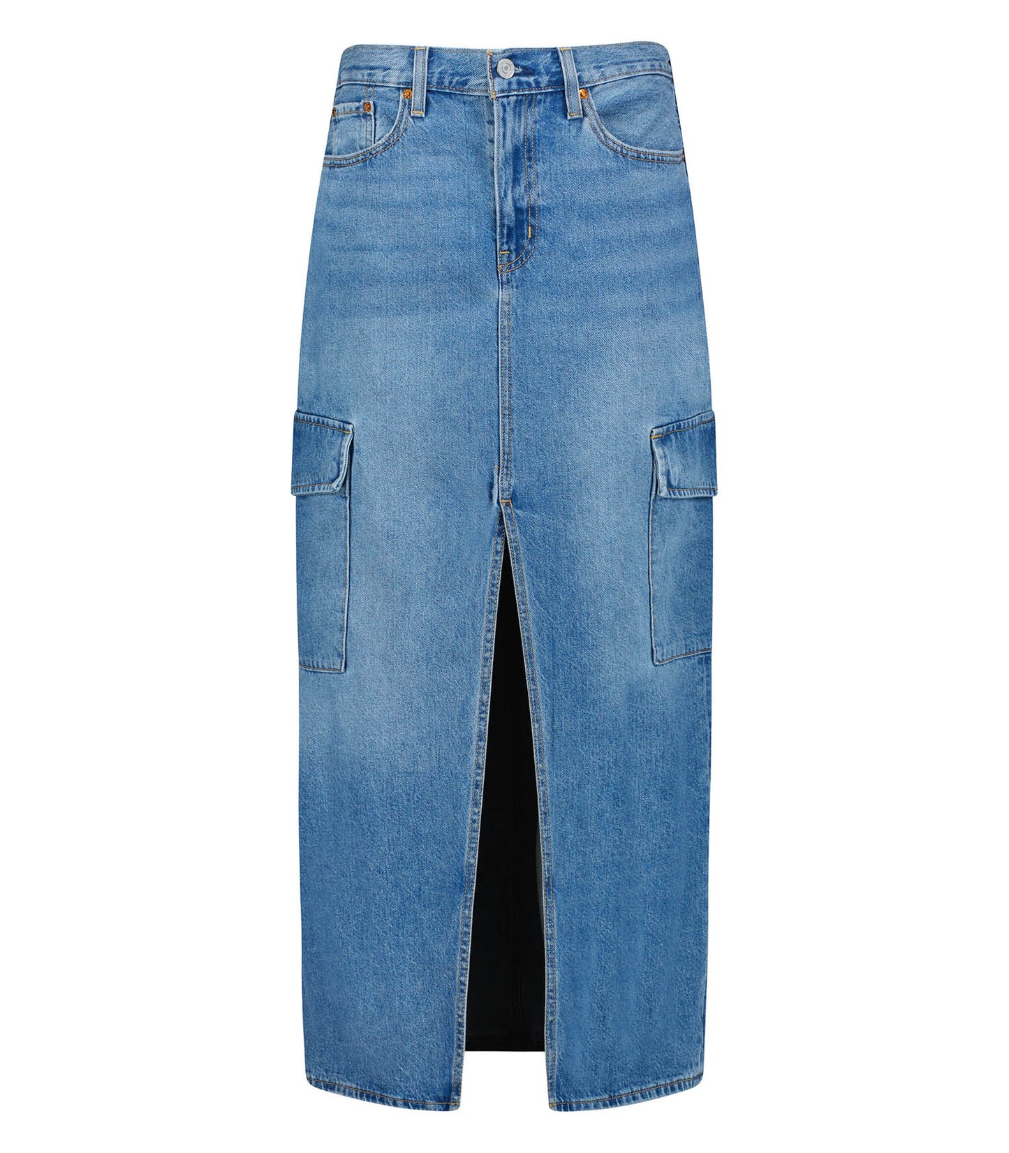 Jupe Longue en Jean Ankle Column Cargo Maximize the Moment