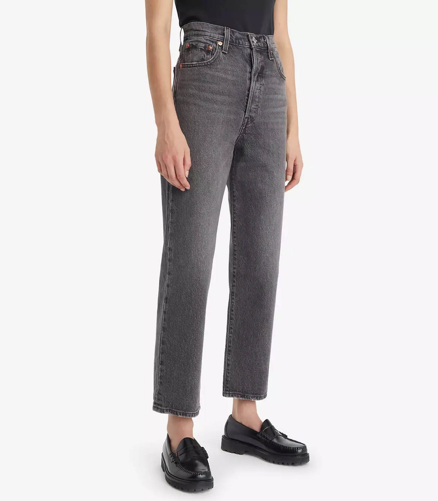 Jean Ribcage Straight Ankle Well Worn