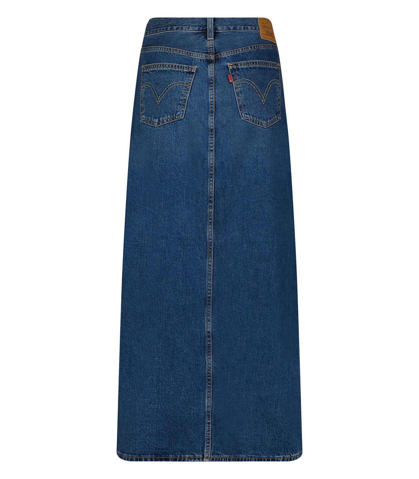 Jupe longue en Denim Ankle Column Wave Hello