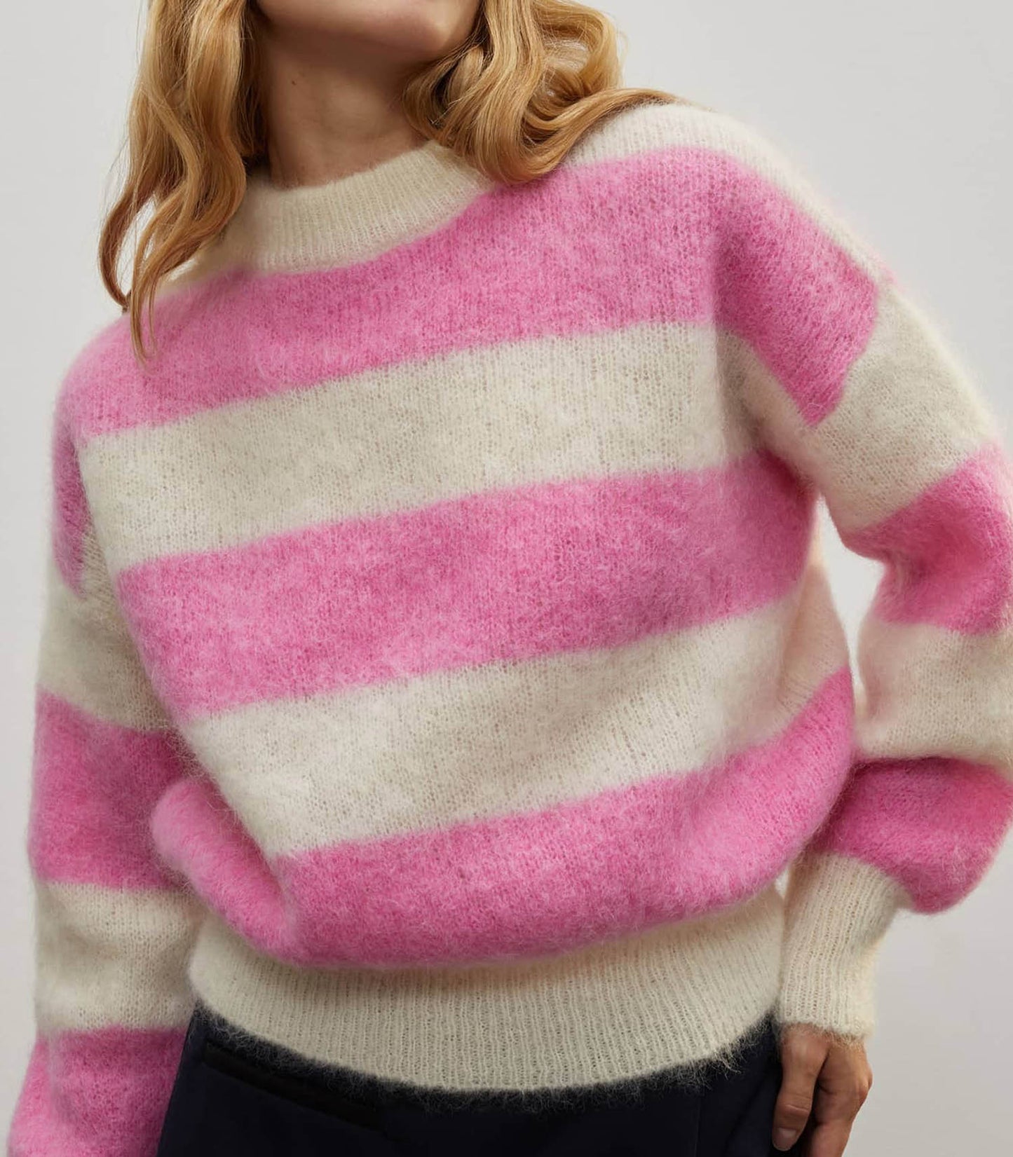 Pull en Mohair Lilly Pink