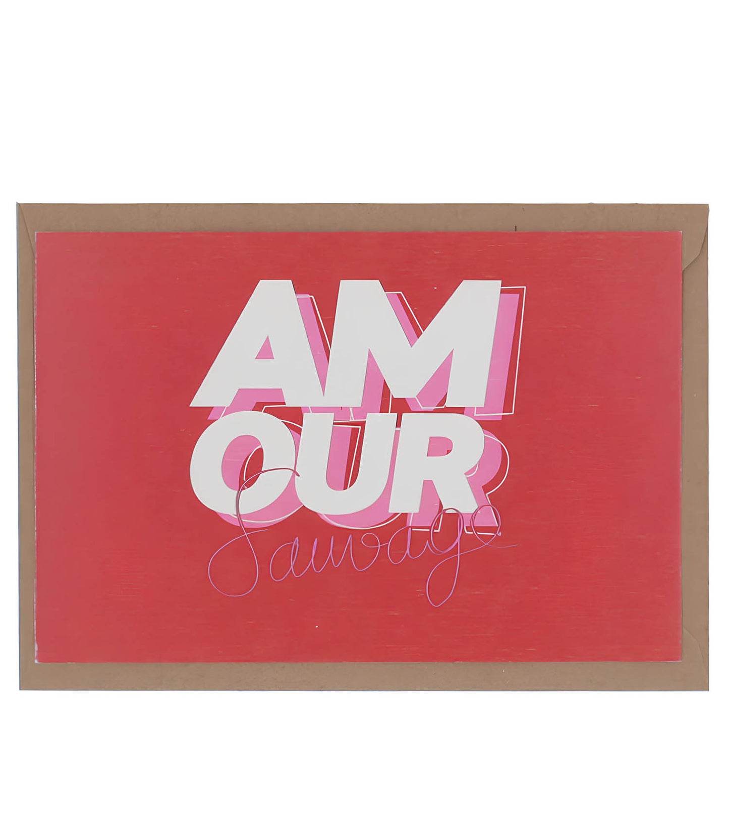 Carte de voeux Amour Sauvage
