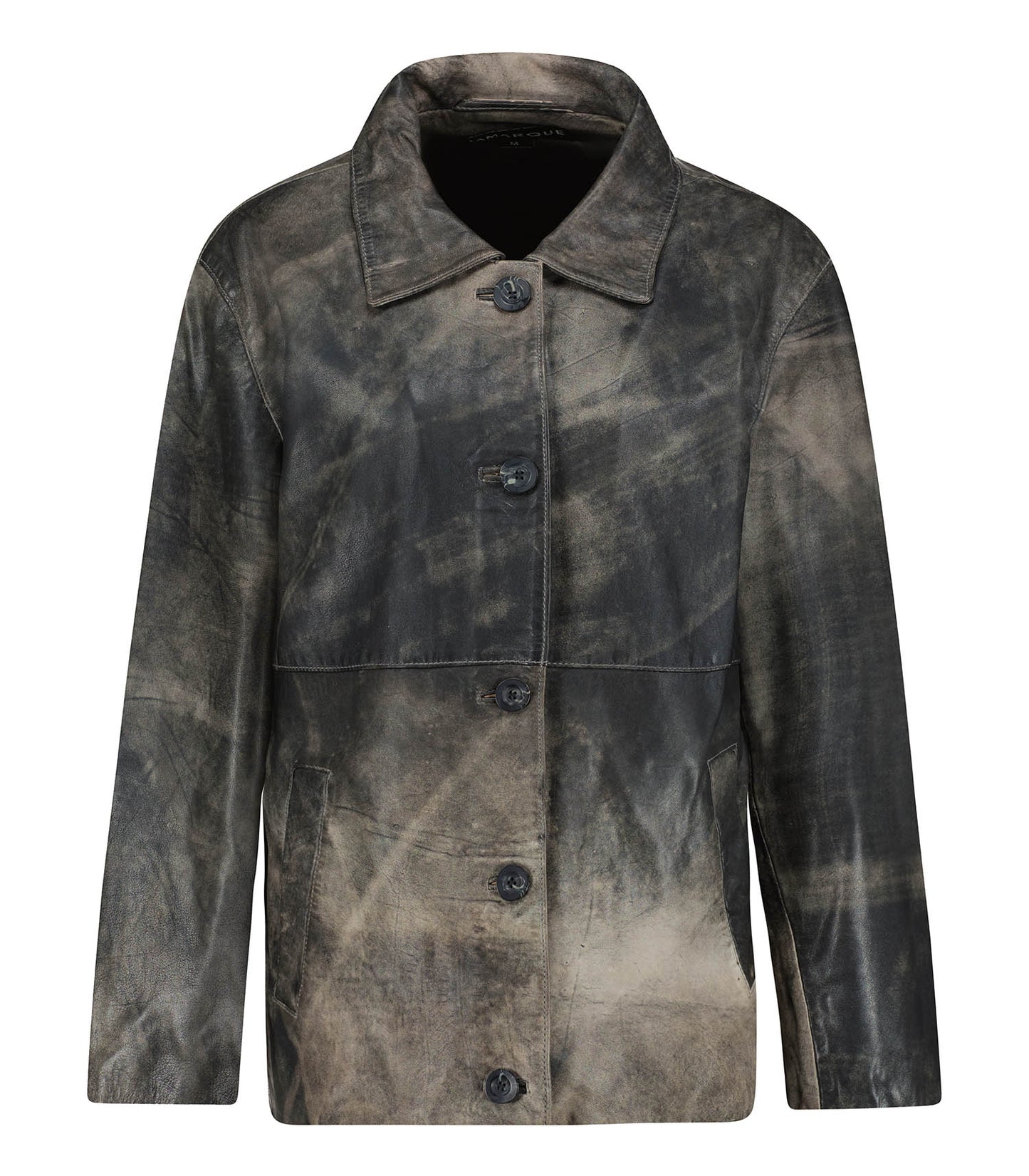Veste en cuir Presley Fossil Grey