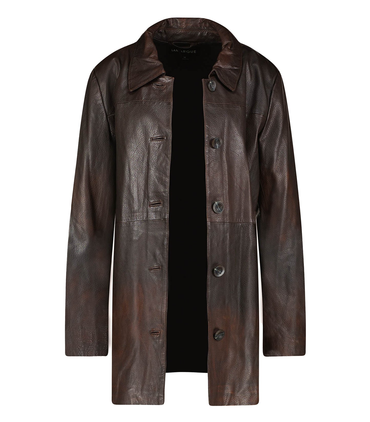 Trench en cuir Marlowe Rub Off Brown
